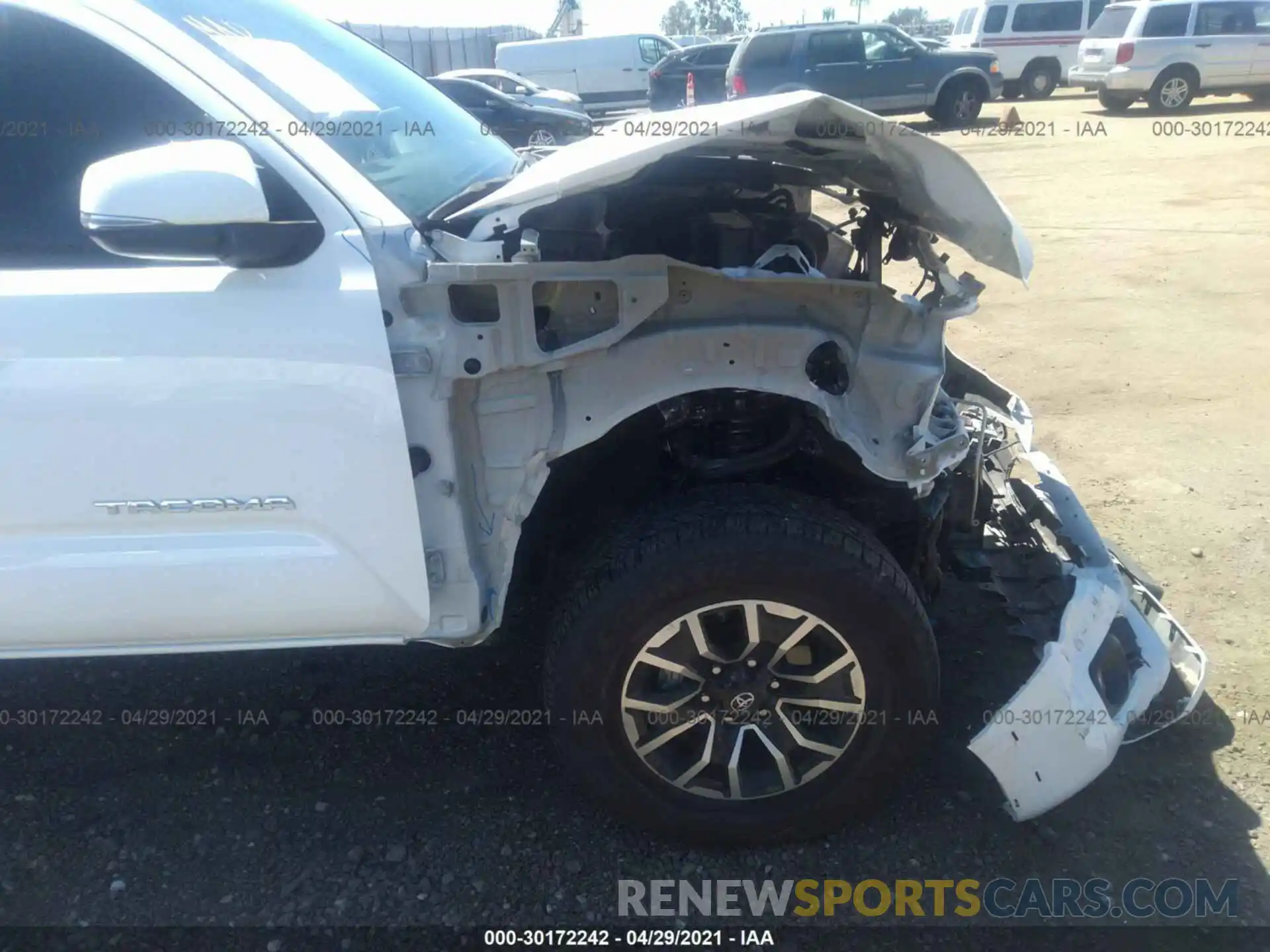 6 Photograph of a damaged car 3TMCZ5AN1LM352905 TOYOTA TACOMA 4WD 2020