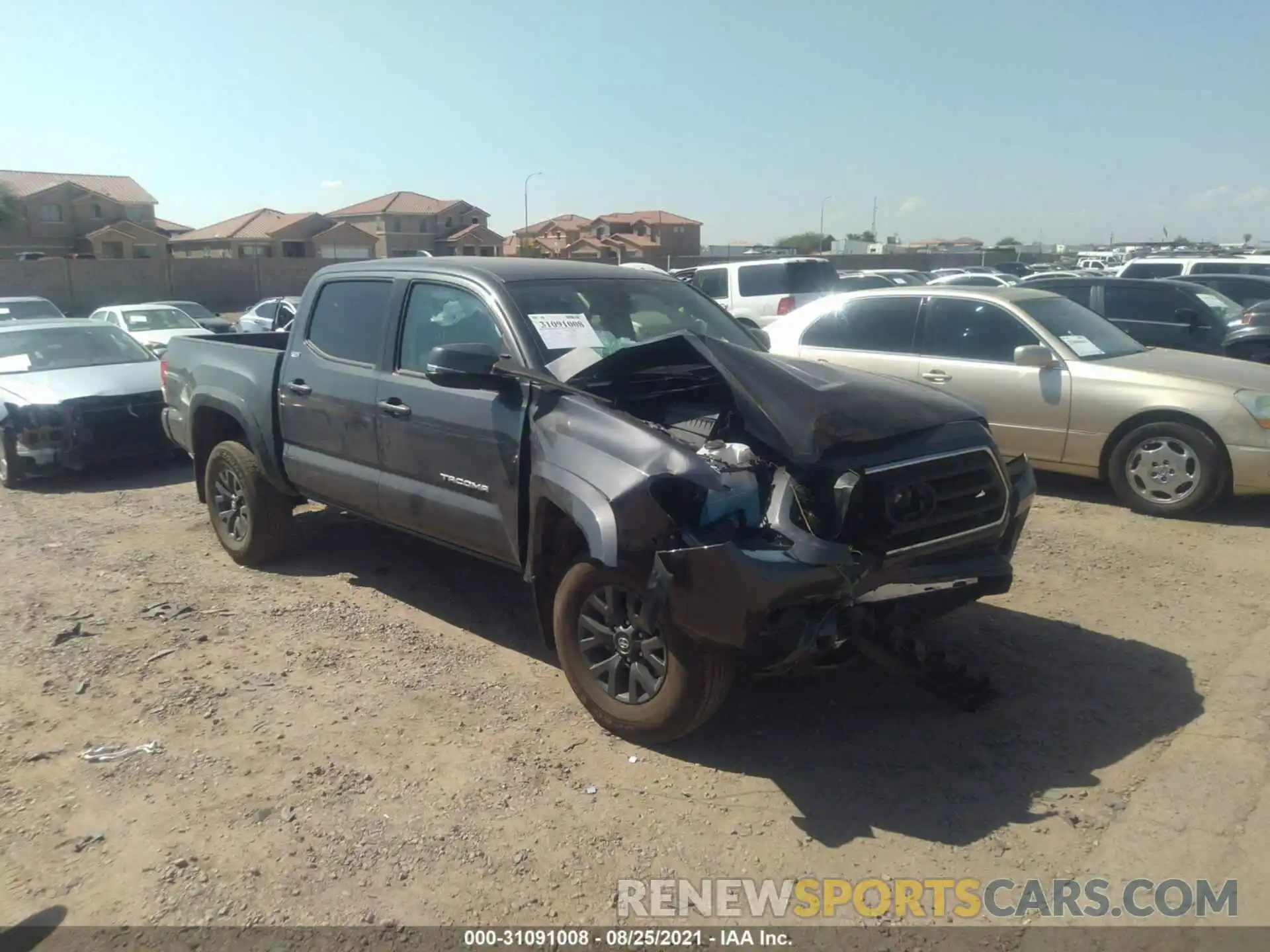 1 Photograph of a damaged car 3TMCZ5AN1LM354444 TOYOTA TACOMA 4WD 2020