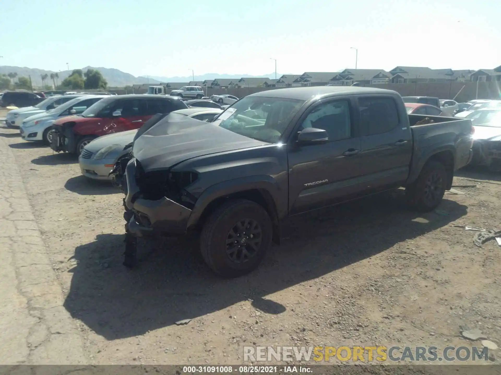 2 Photograph of a damaged car 3TMCZ5AN1LM354444 TOYOTA TACOMA 4WD 2020