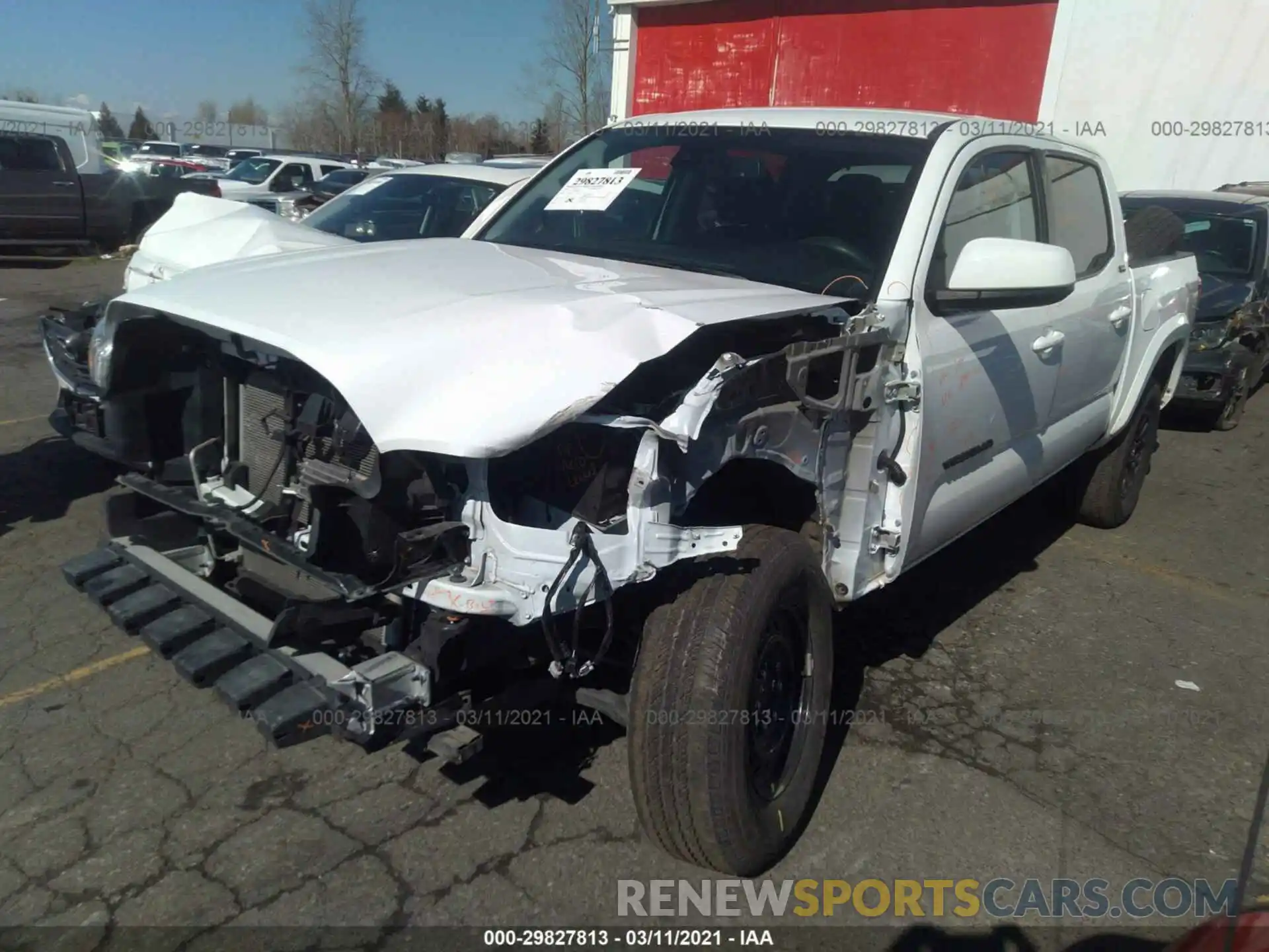 2 Photograph of a damaged car 3TMCZ5AN2LM291886 TOYOTA TACOMA 4WD 2020