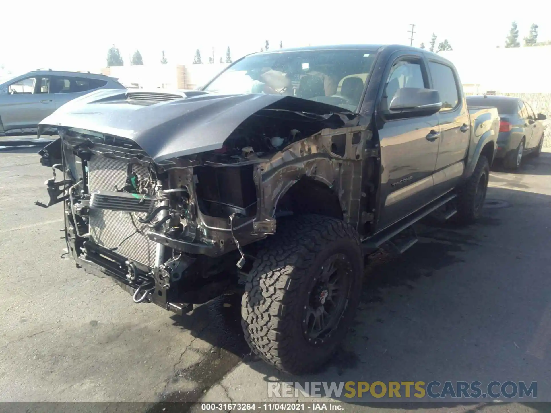 2 Photograph of a damaged car 3TMCZ5AN2LM296683 TOYOTA TACOMA 4WD 2020