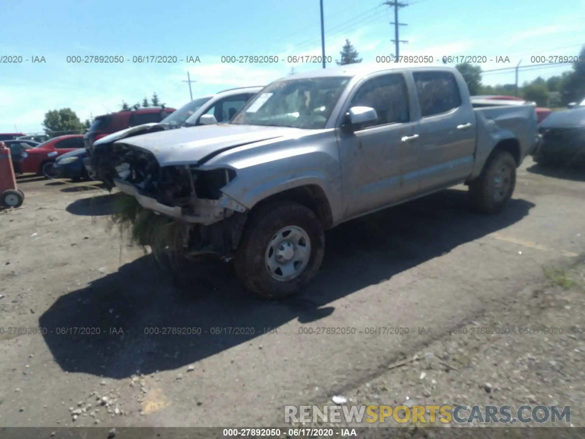 2 Фотография поврежденного автомобиля 3TMCZ5AN2LM306774 TOYOTA TACOMA 4WD 2020