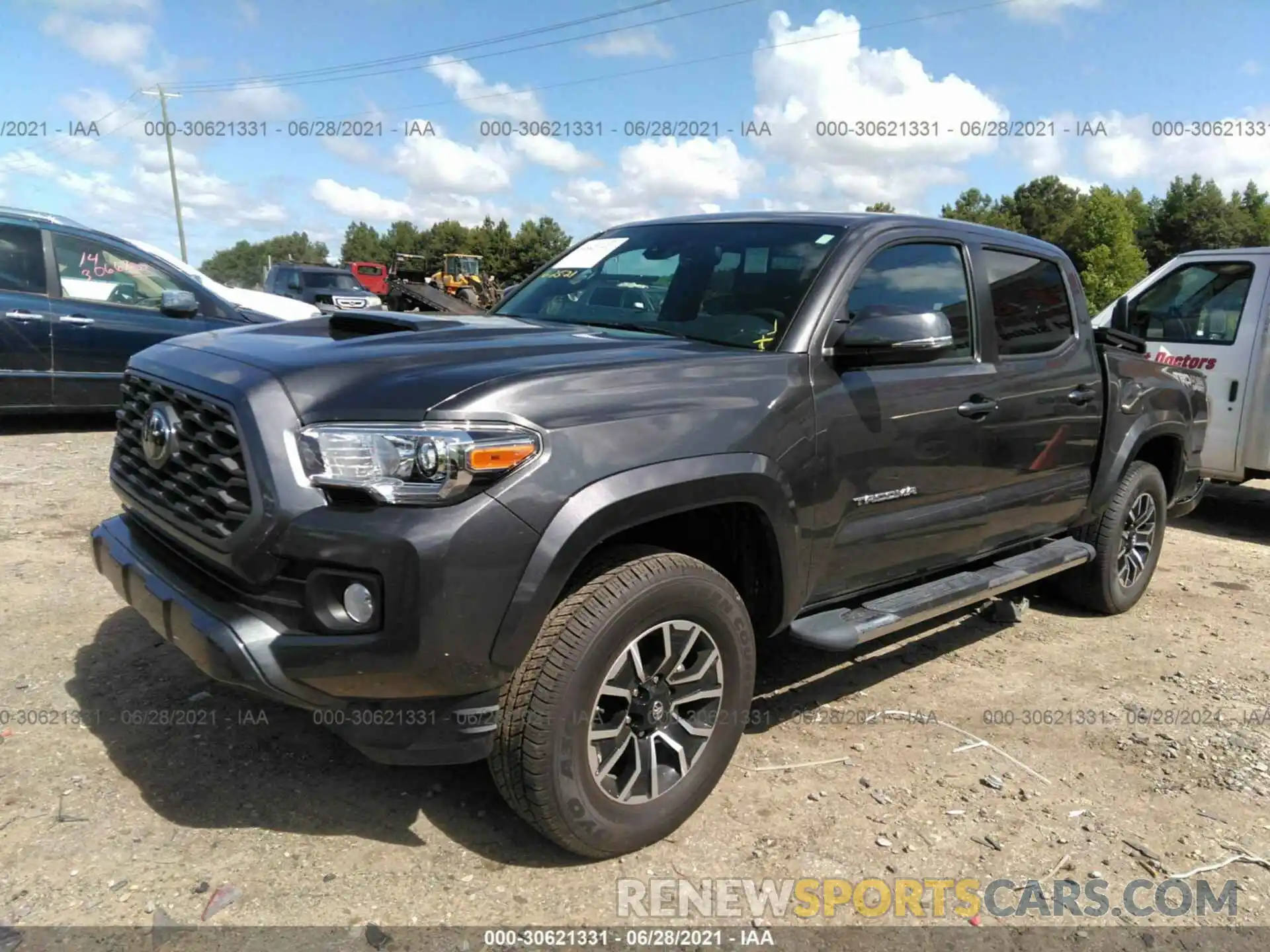 2 Photograph of a damaged car 3TMCZ5AN2LM310954 TOYOTA TACOMA 4WD 2020