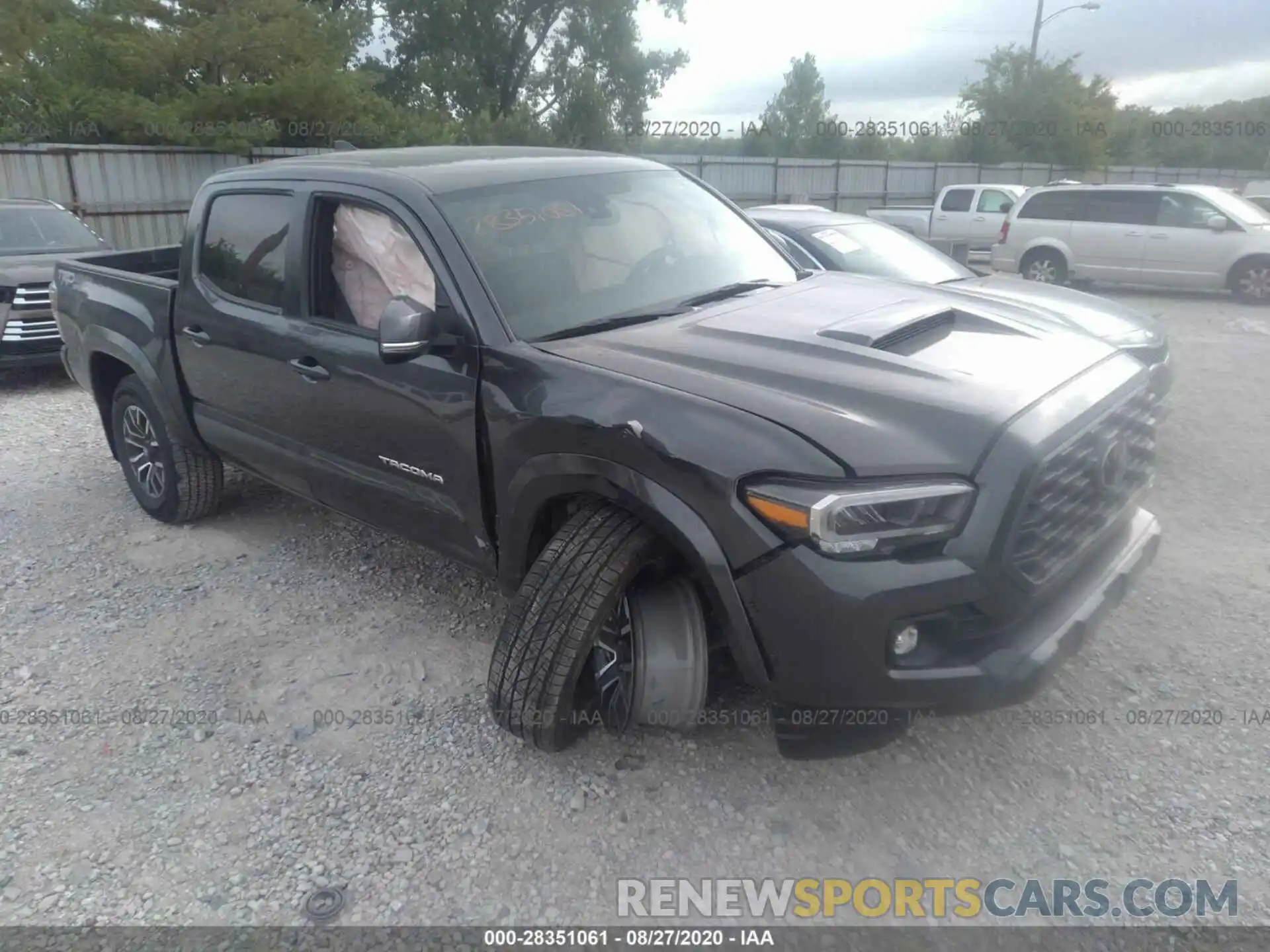 1 Photograph of a damaged car 3TMCZ5AN2LM335756 TOYOTA TACOMA 4WD 2020