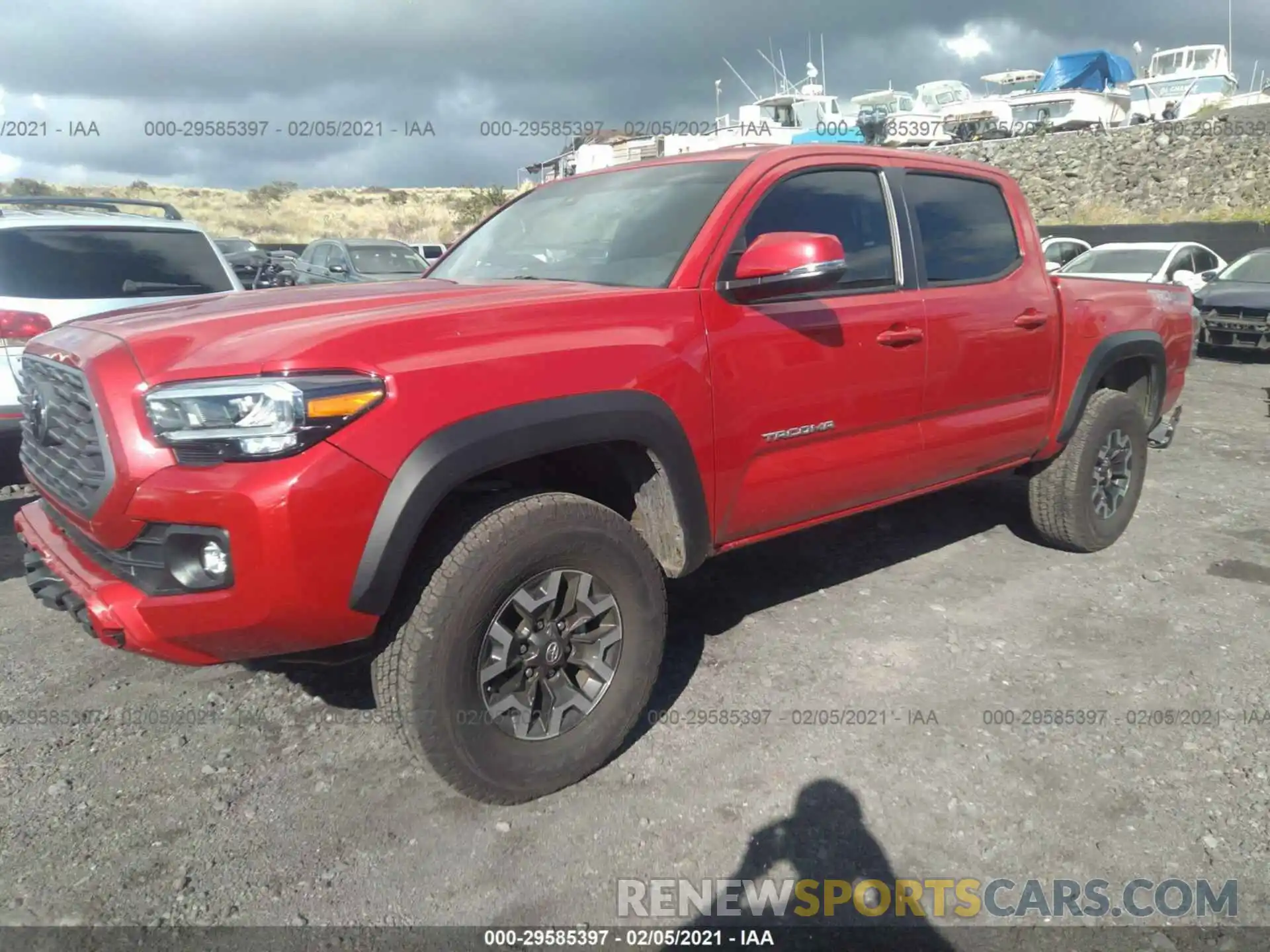 2 Photograph of a damaged car 3TMCZ5AN2LM347308 TOYOTA TACOMA 4WD 2020