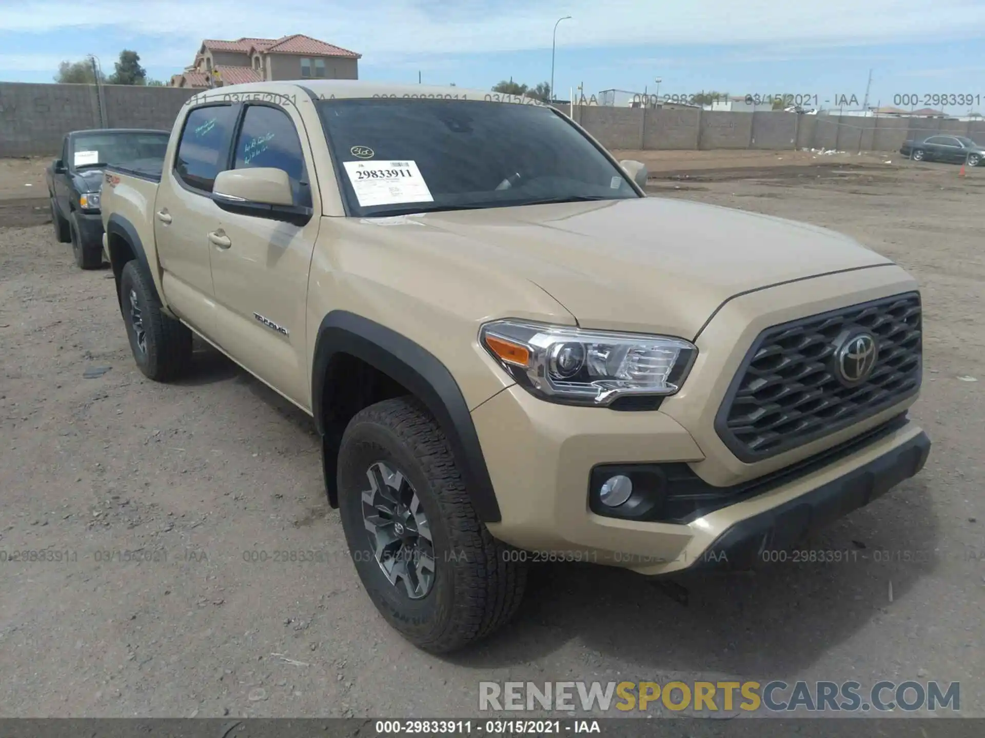 1 Photograph of a damaged car 3TMCZ5AN2LM349933 TOYOTA TACOMA 4WD 2020