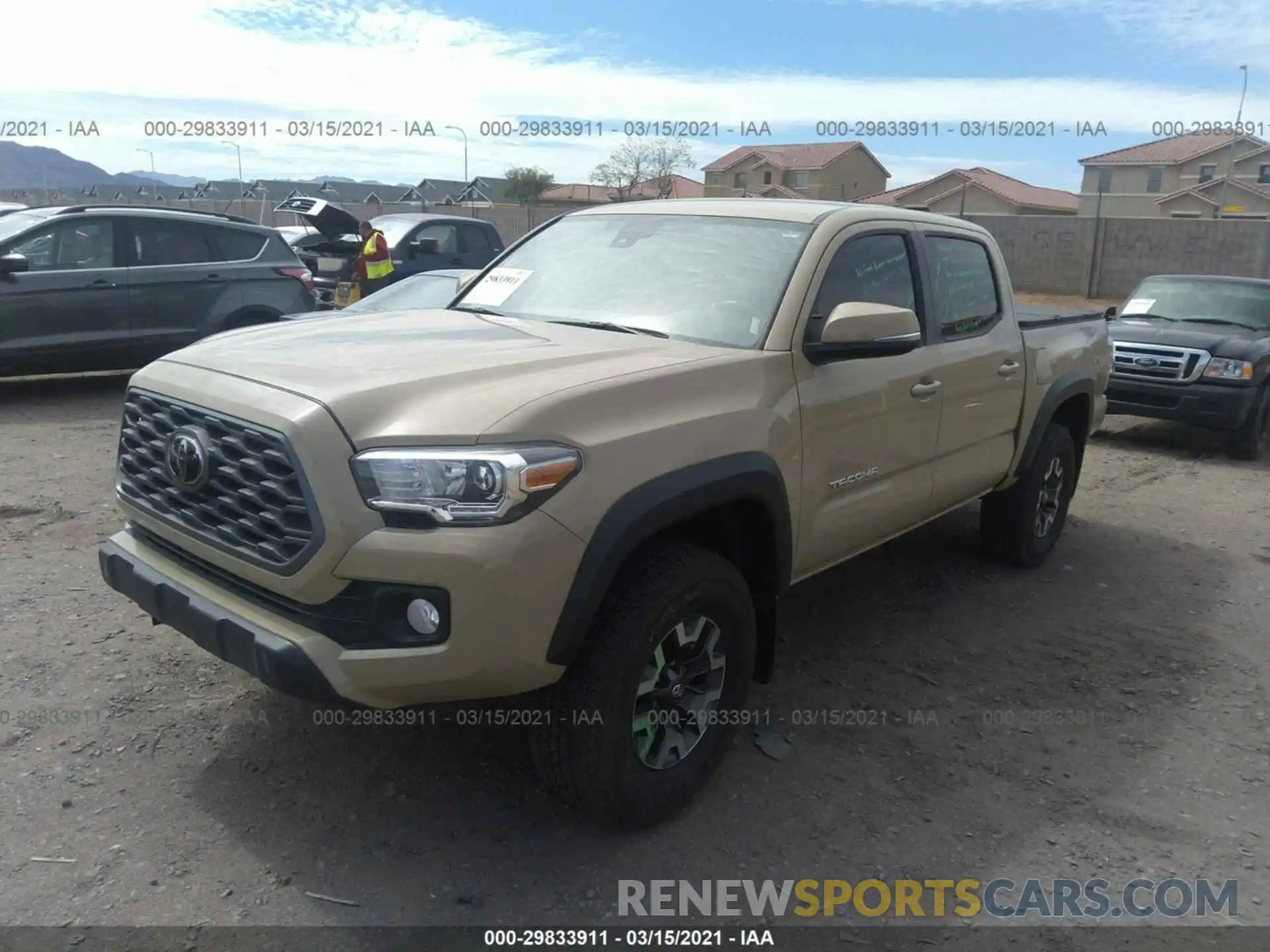 2 Photograph of a damaged car 3TMCZ5AN2LM349933 TOYOTA TACOMA 4WD 2020