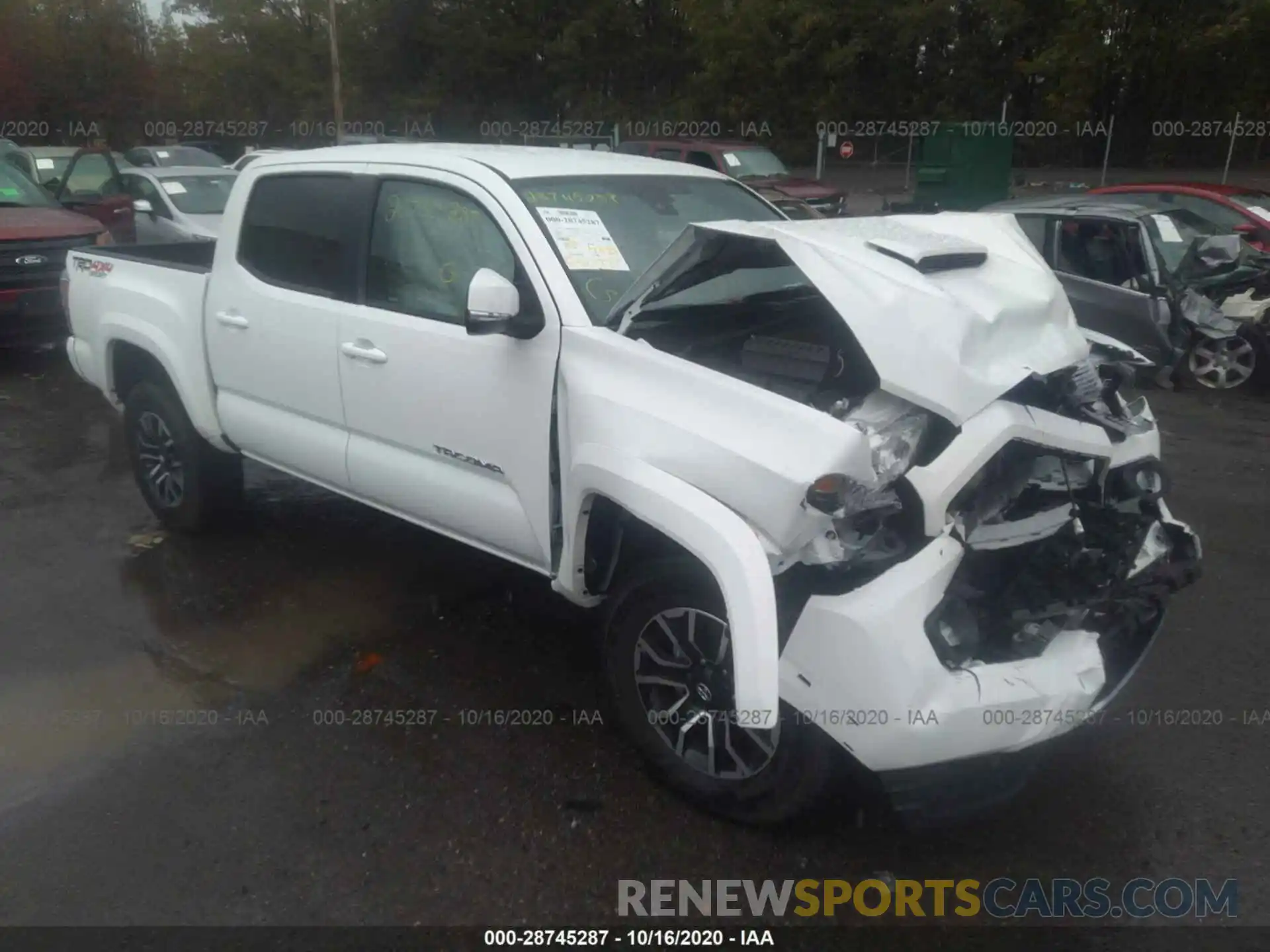 1 Photograph of a damaged car 3TMCZ5AN2LM356641 TOYOTA TACOMA 4WD 2020