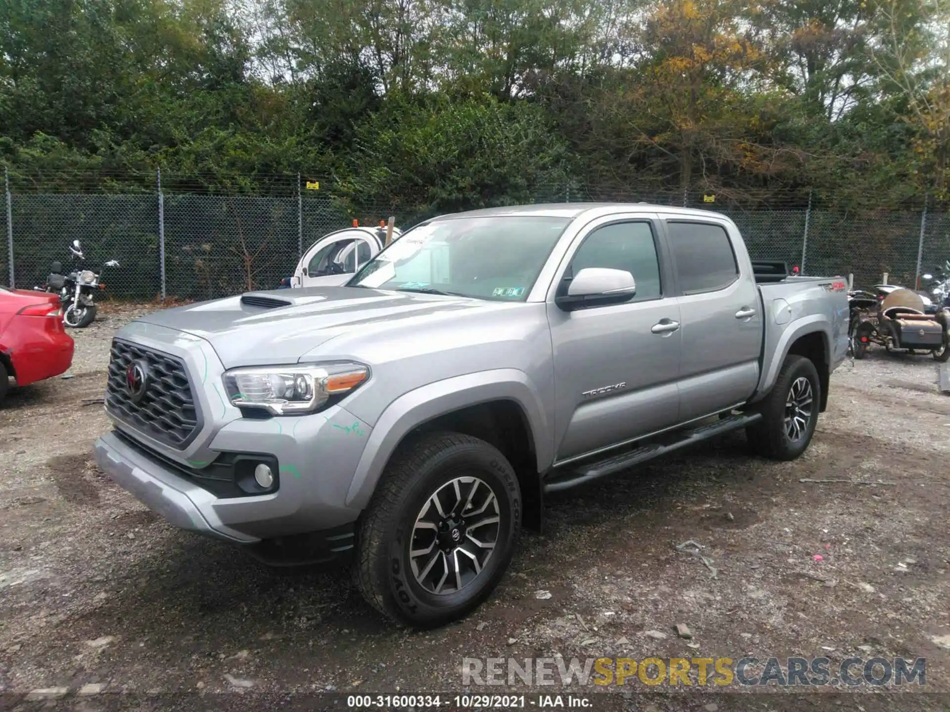 2 Photograph of a damaged car 3TMCZ5AN2LM366277 TOYOTA TACOMA 4WD 2020