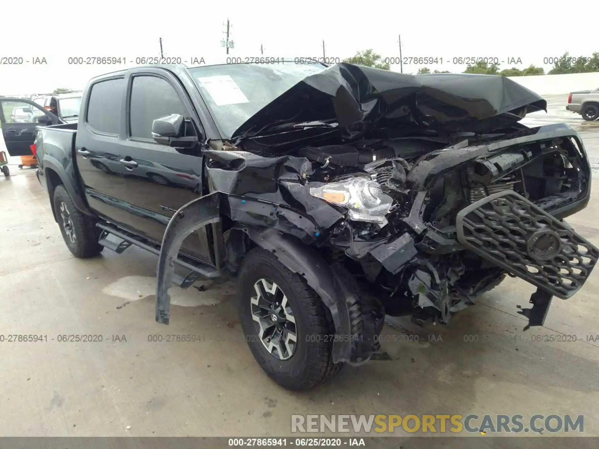 1 Photograph of a damaged car 3TMCZ5AN3LM293243 TOYOTA TACOMA 4WD 2020