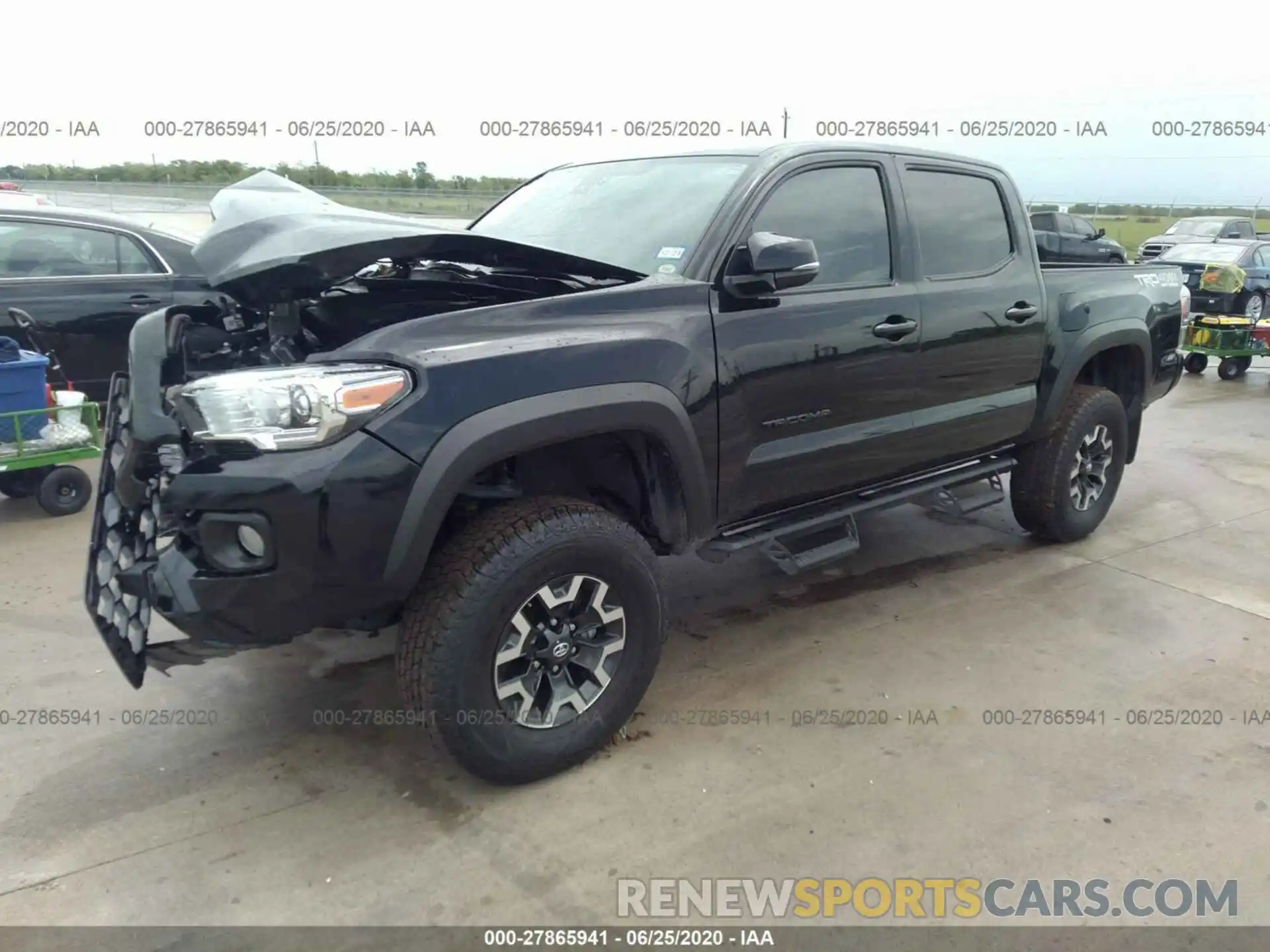 2 Фотография поврежденного автомобиля 3TMCZ5AN3LM293243 TOYOTA TACOMA 4WD 2020