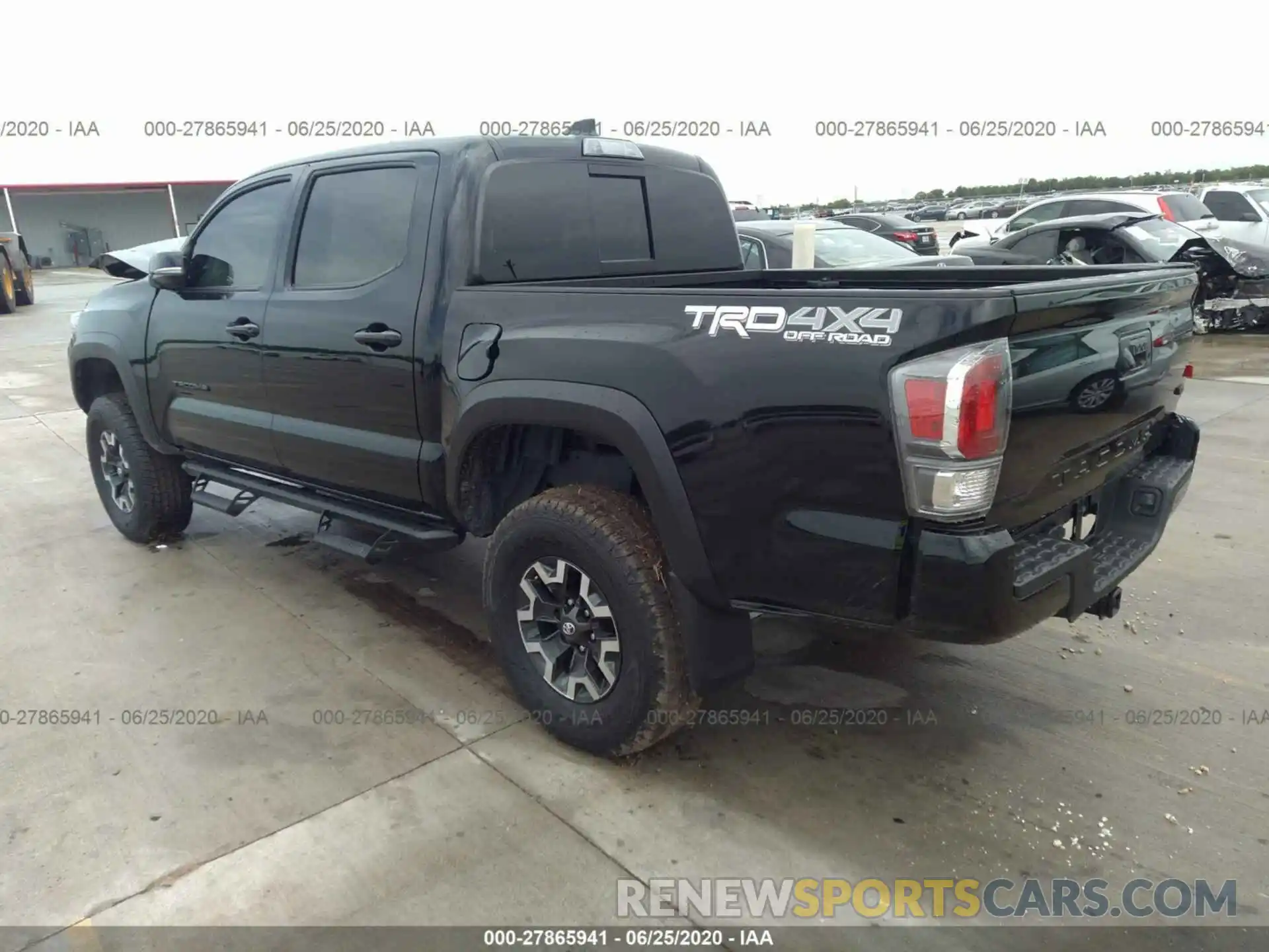 3 Фотография поврежденного автомобиля 3TMCZ5AN3LM293243 TOYOTA TACOMA 4WD 2020