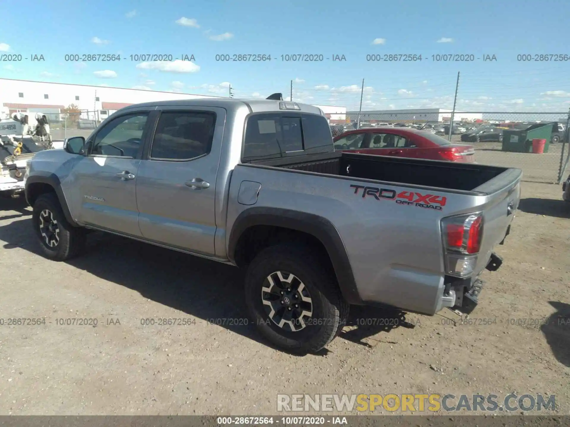 3 Photograph of a damaged car 3TMCZ5AN3LM301597 TOYOTA TACOMA 4WD 2020