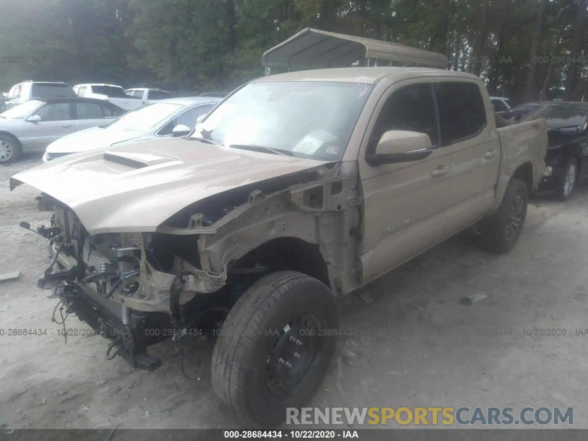 2 Photograph of a damaged car 3TMCZ5AN3LM308291 TOYOTA TACOMA 4WD 2020