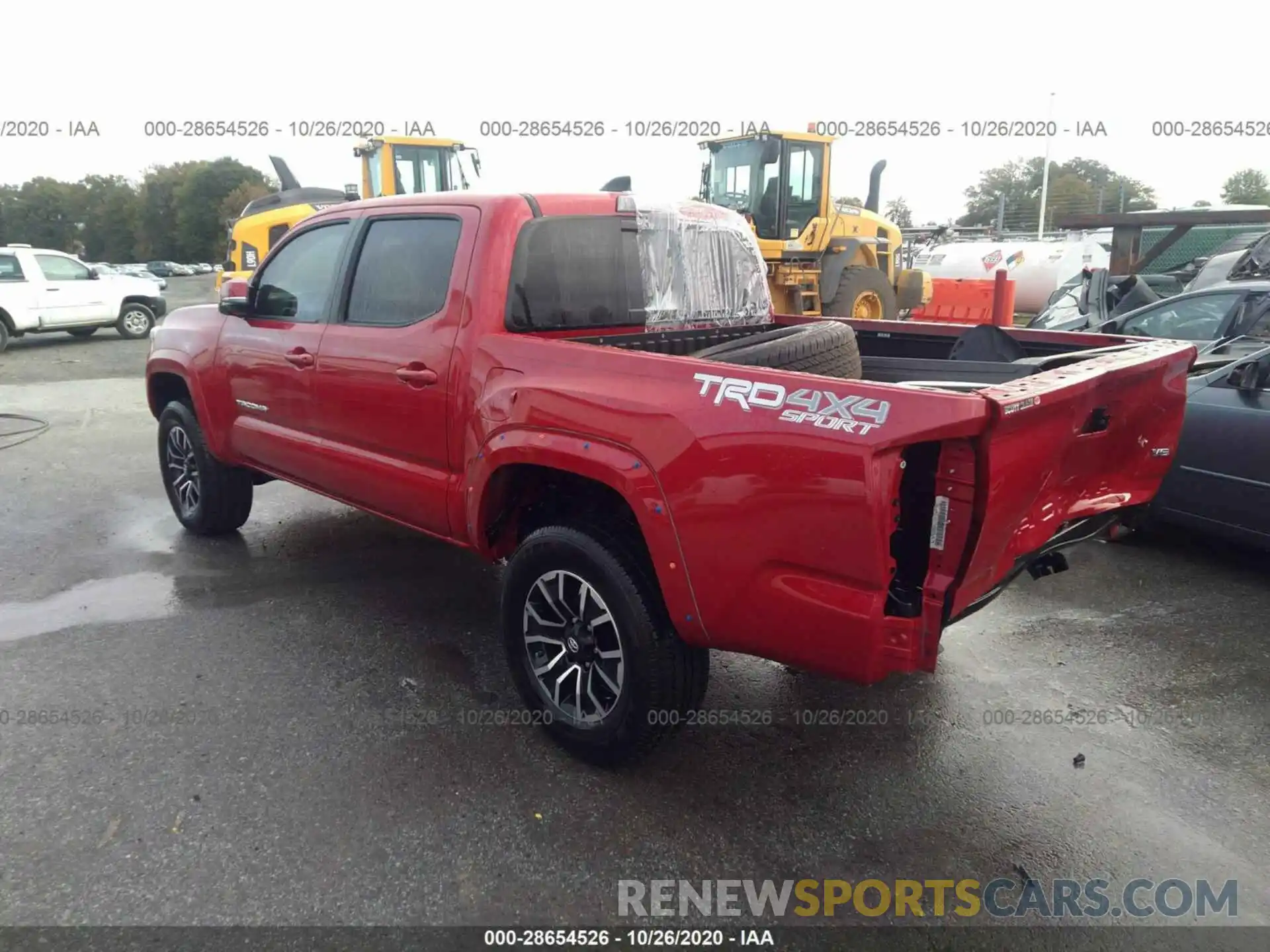 3 Photograph of a damaged car 3TMCZ5AN3LM315659 TOYOTA TACOMA 4WD 2020