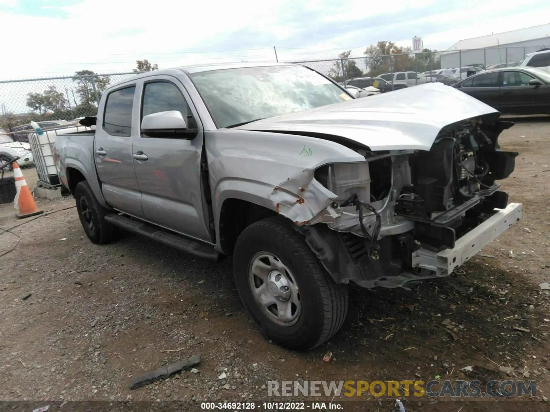 1 Photograph of a damaged car 3TMCZ5AN3LM337158 TOYOTA TACOMA 4WD 2020