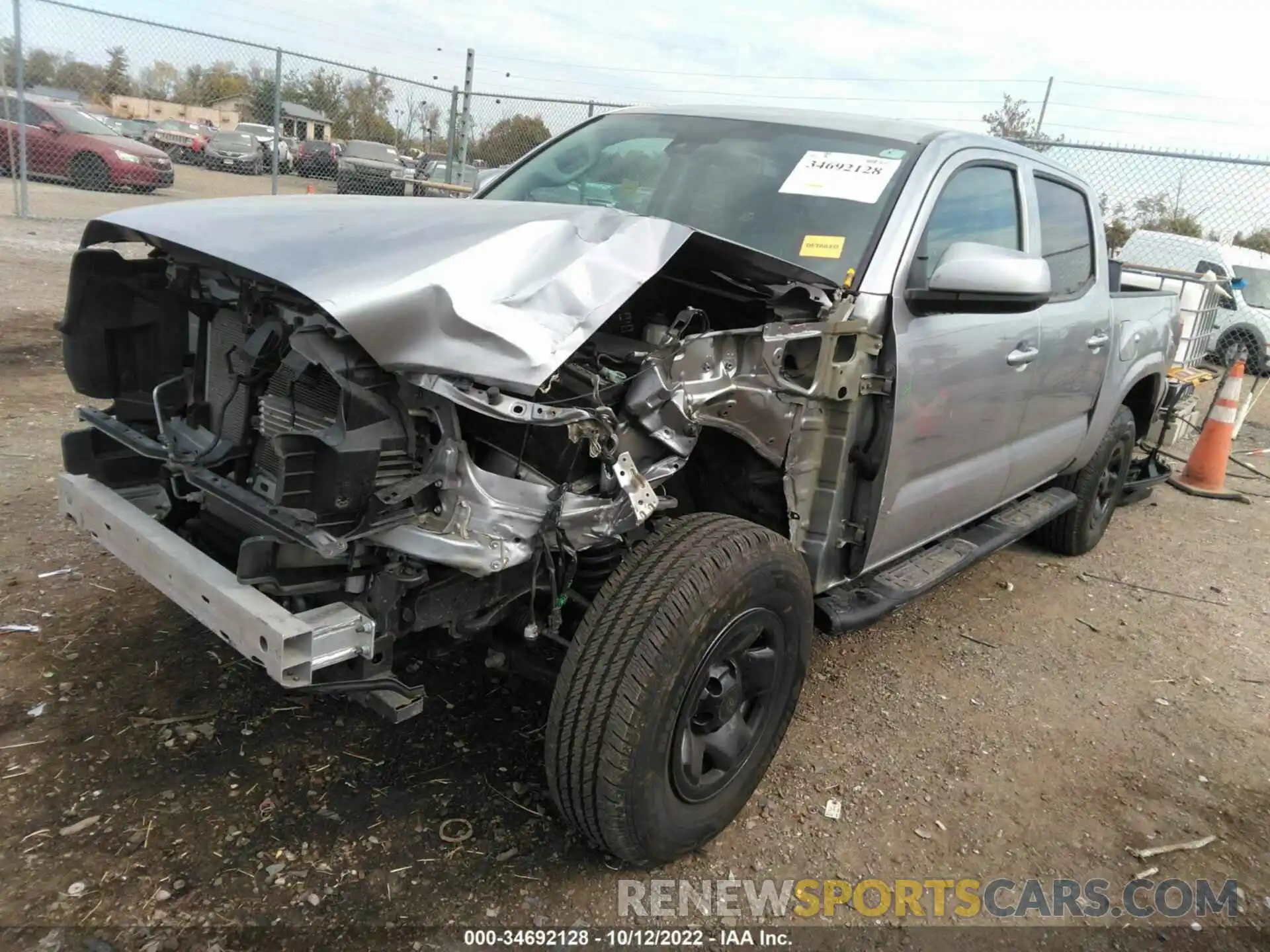 2 Photograph of a damaged car 3TMCZ5AN3LM337158 TOYOTA TACOMA 4WD 2020