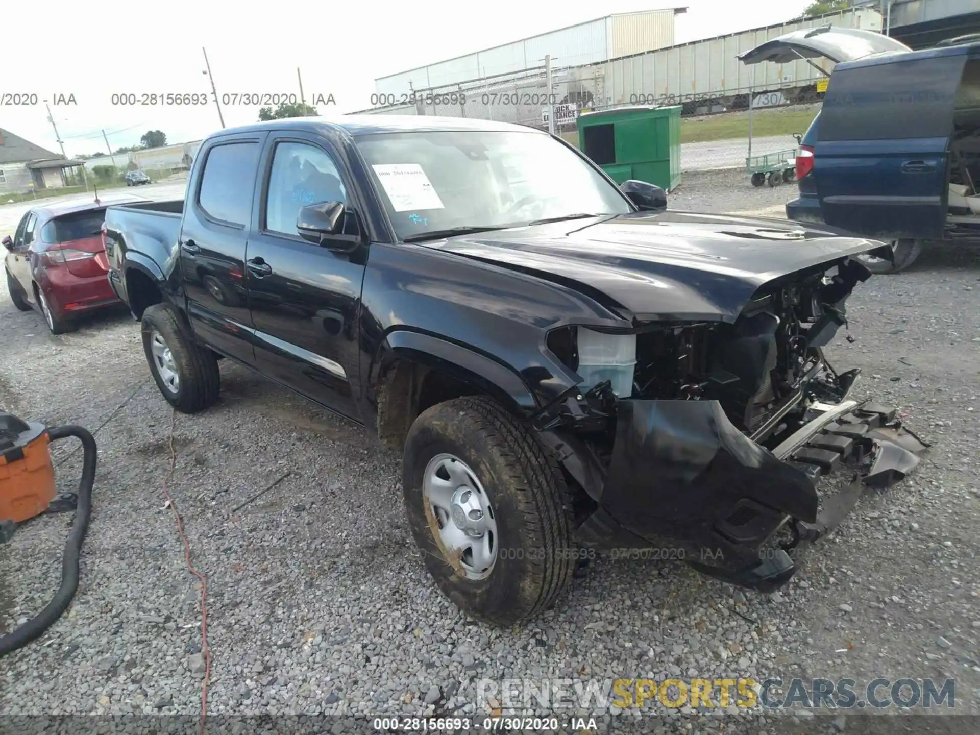 1 Photograph of a damaged car 3TMCZ5AN3LM344790 TOYOTA TACOMA 4WD 2020