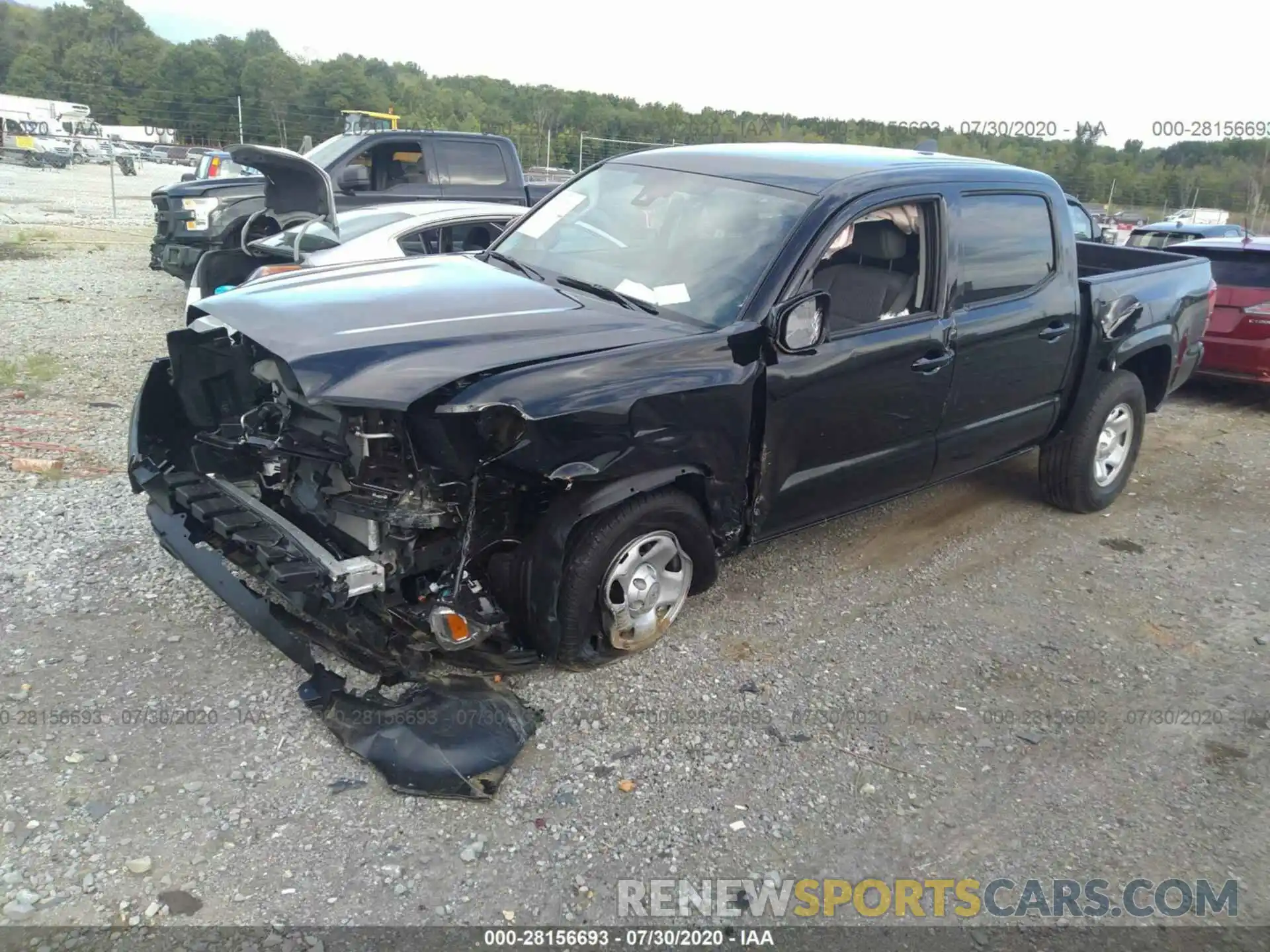 2 Photograph of a damaged car 3TMCZ5AN3LM344790 TOYOTA TACOMA 4WD 2020