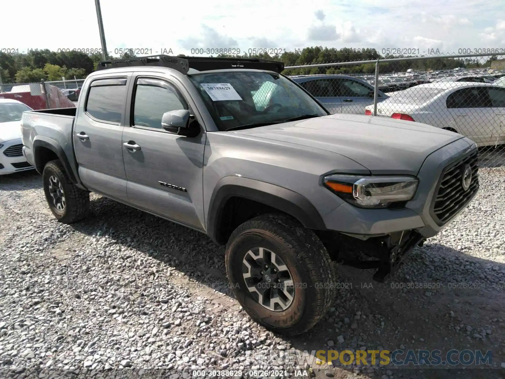 1 Photograph of a damaged car 3TMCZ5AN3LM349116 TOYOTA TACOMA 4WD 2020