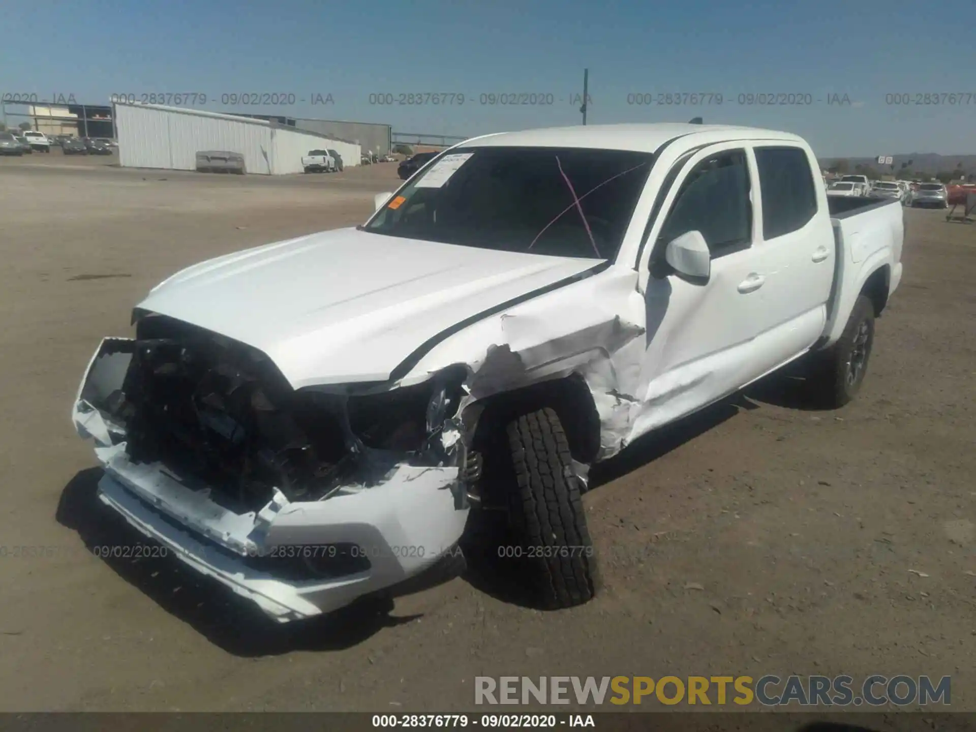 2 Photograph of a damaged car 3TMCZ5AN3LM355224 TOYOTA TACOMA 4WD 2020