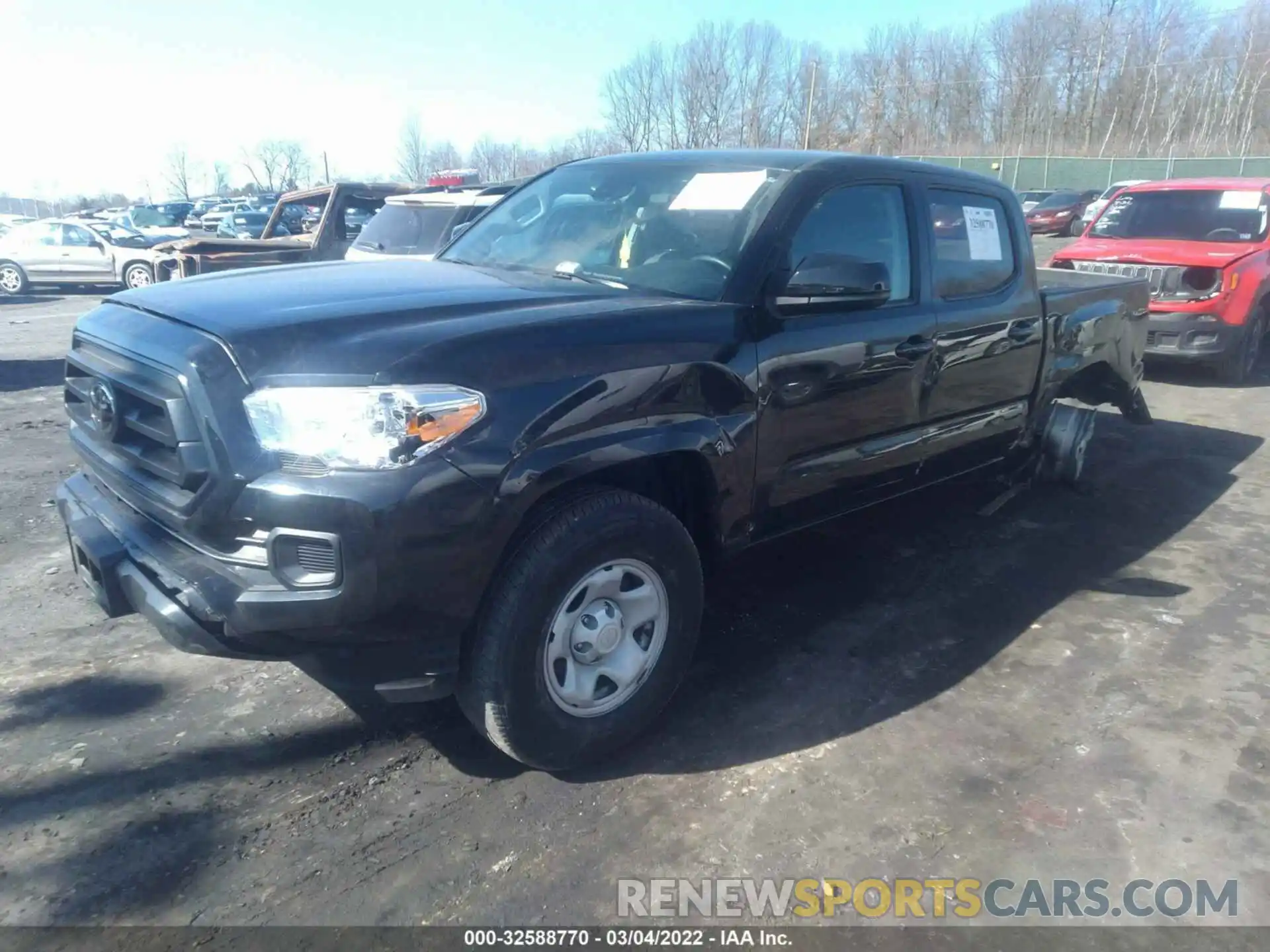 2 Photograph of a damaged car 3TMCZ5AN3LM369057 TOYOTA TACOMA 4WD 2020