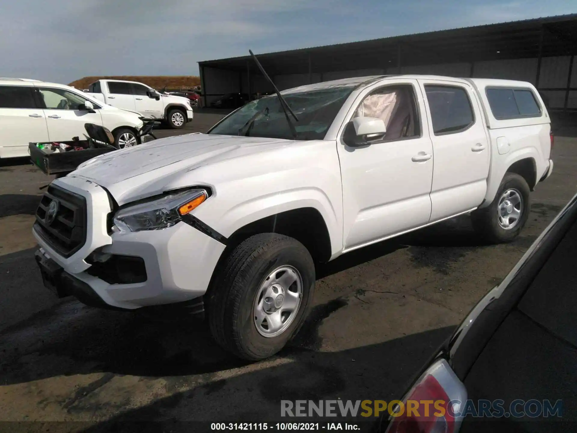 2 Photograph of a damaged car 3TMCZ5AN4LM288441 TOYOTA TACOMA 4WD 2020