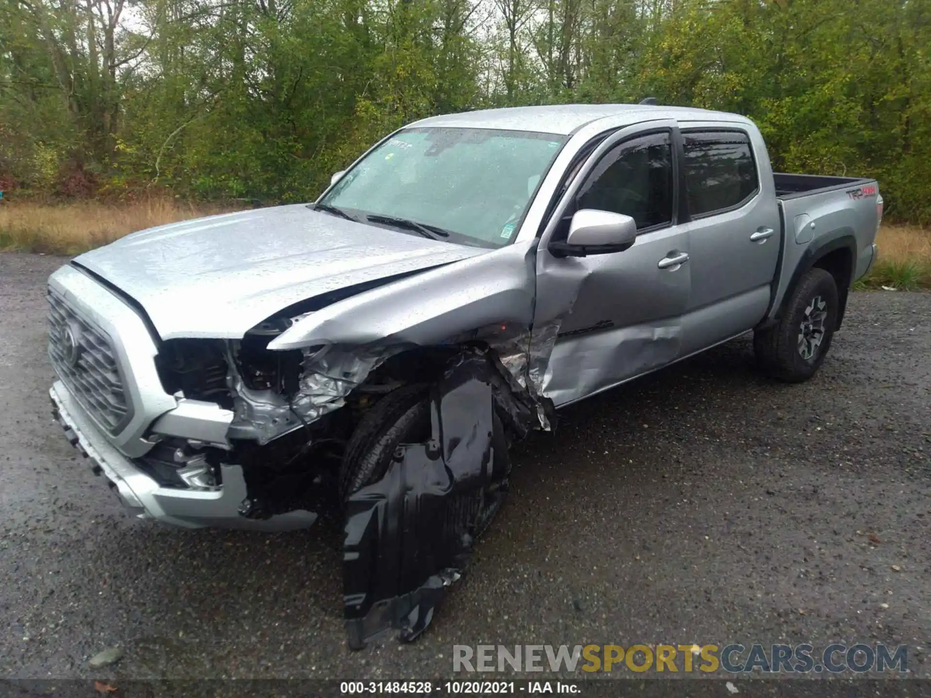 2 Photograph of a damaged car 3TMCZ5AN4LM292022 TOYOTA TACOMA 4WD 2020