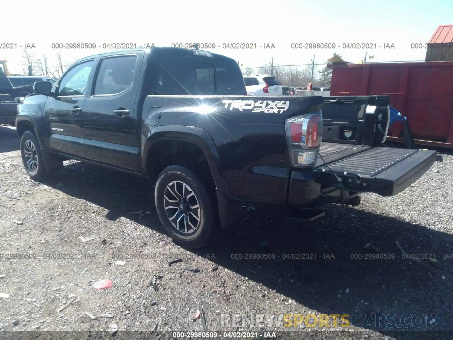 3 Photograph of a damaged car 3TMCZ5AN4LM300944 TOYOTA TACOMA 4WD 2020