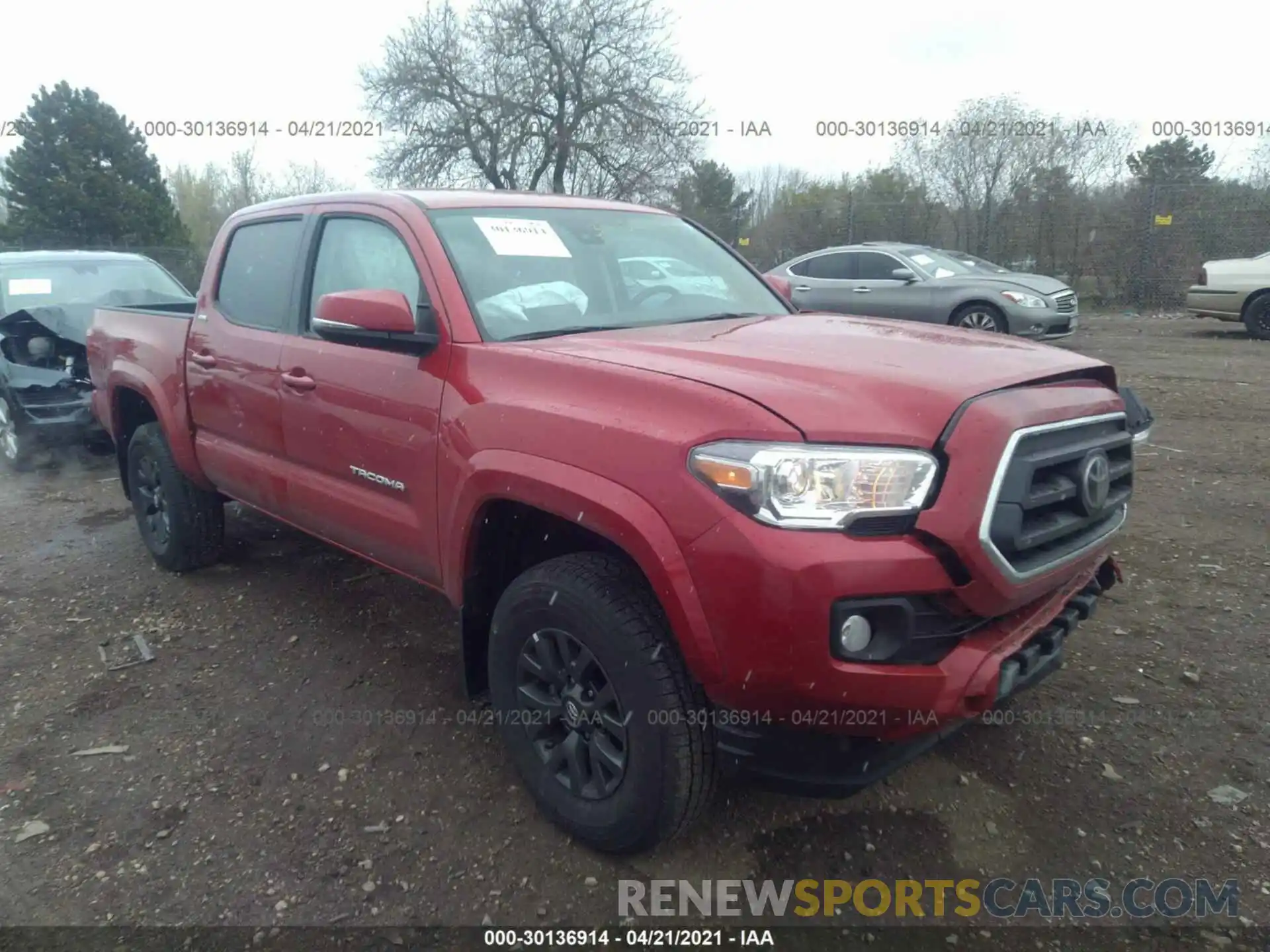 1 Photograph of a damaged car 3TMCZ5AN4LM301690 TOYOTA TACOMA 4WD 2020