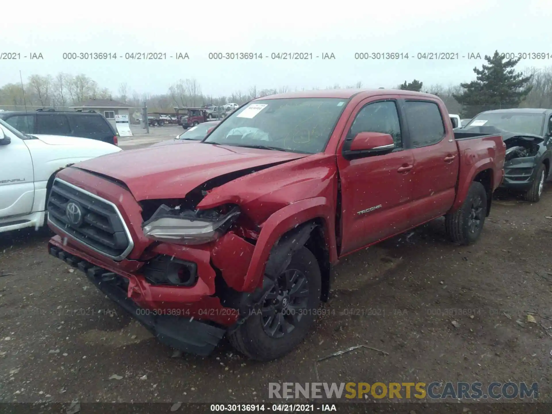 2 Photograph of a damaged car 3TMCZ5AN4LM301690 TOYOTA TACOMA 4WD 2020