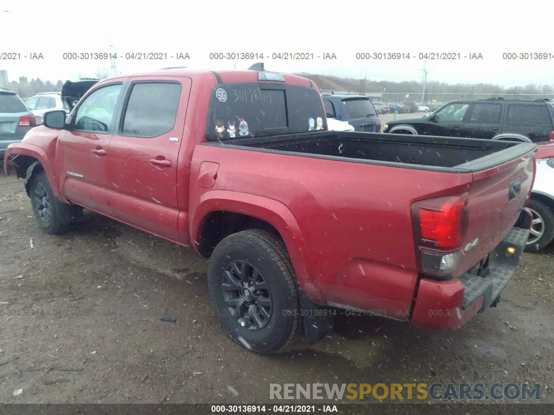 3 Photograph of a damaged car 3TMCZ5AN4LM301690 TOYOTA TACOMA 4WD 2020