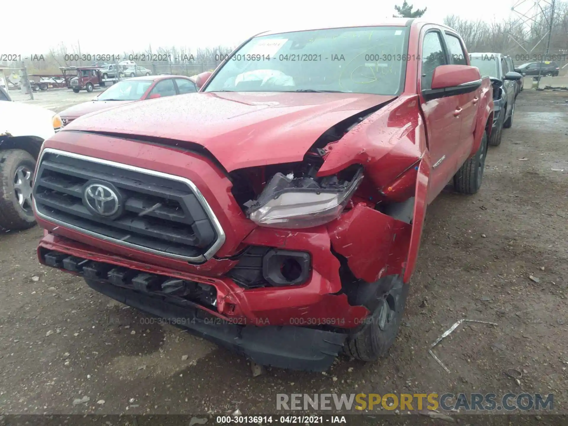 6 Photograph of a damaged car 3TMCZ5AN4LM301690 TOYOTA TACOMA 4WD 2020