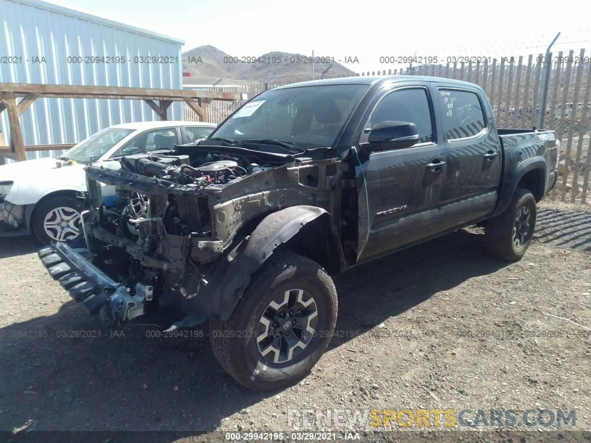 2 Photograph of a damaged car 3TMCZ5AN4LM301737 TOYOTA TACOMA 4WD 2020