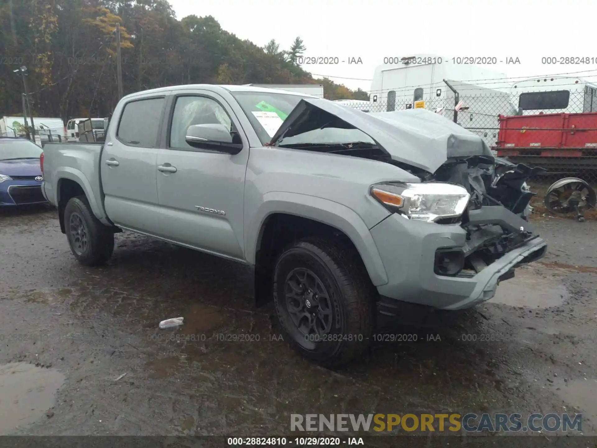 1 Photograph of a damaged car 3TMCZ5AN4LM302208 TOYOTA TACOMA 4WD 2020