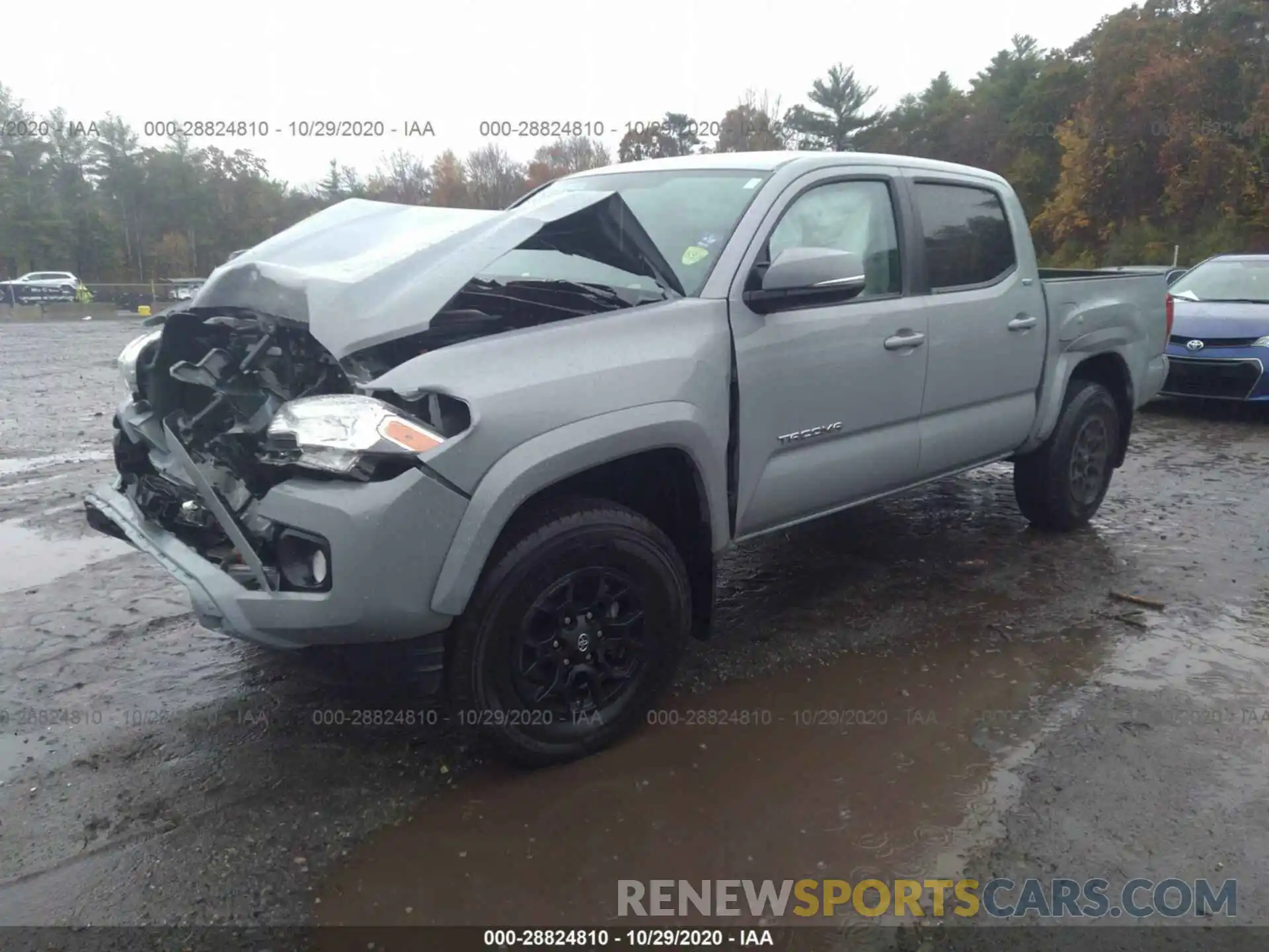 2 Photograph of a damaged car 3TMCZ5AN4LM302208 TOYOTA TACOMA 4WD 2020