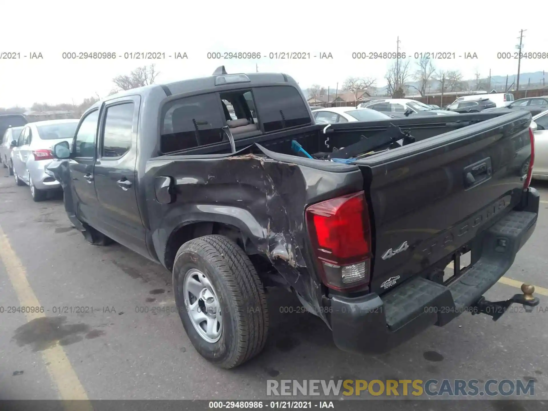 3 Photograph of a damaged car 3TMCZ5AN4LM308154 TOYOTA TACOMA 4WD 2020