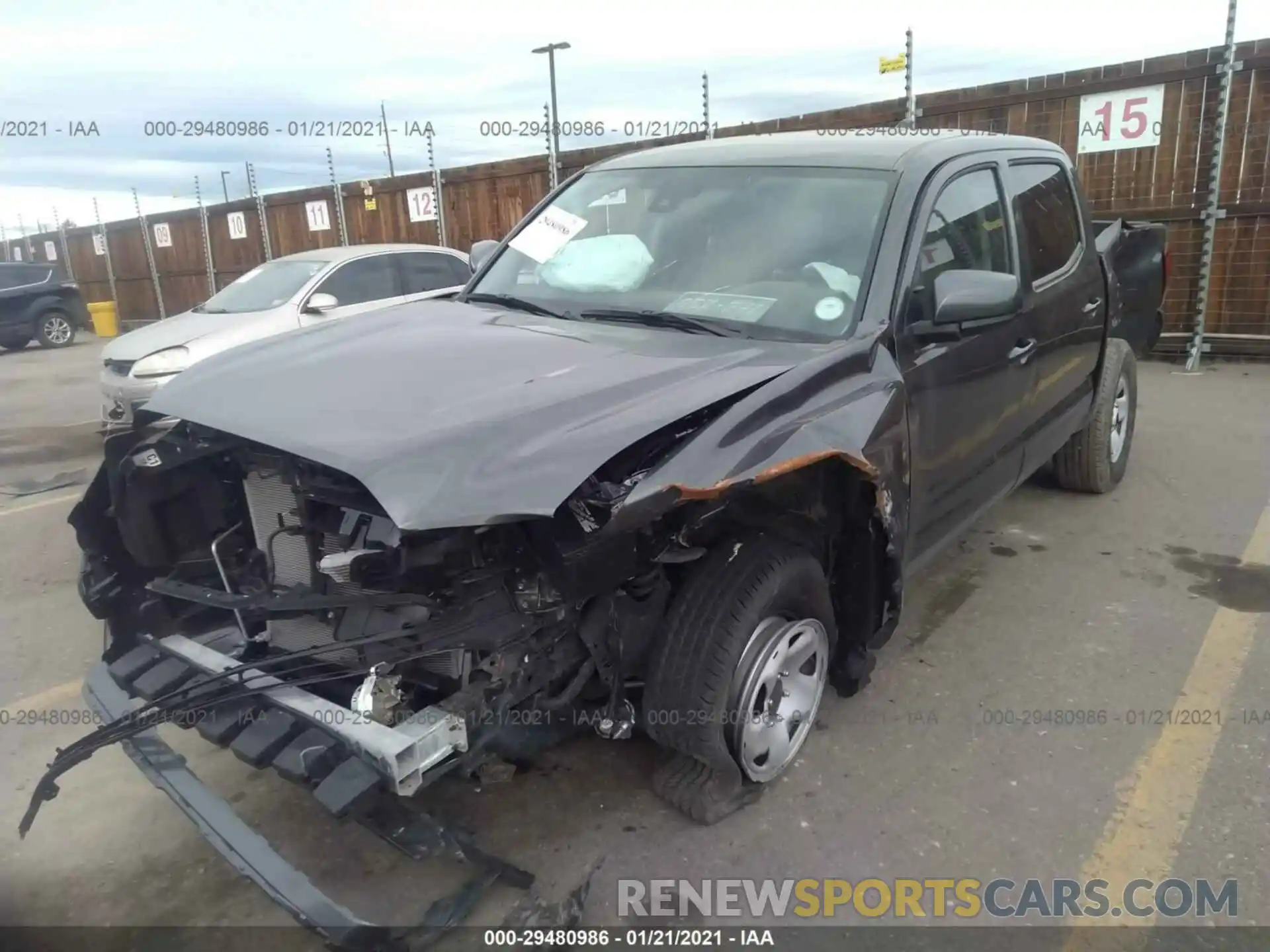 6 Photograph of a damaged car 3TMCZ5AN4LM308154 TOYOTA TACOMA 4WD 2020