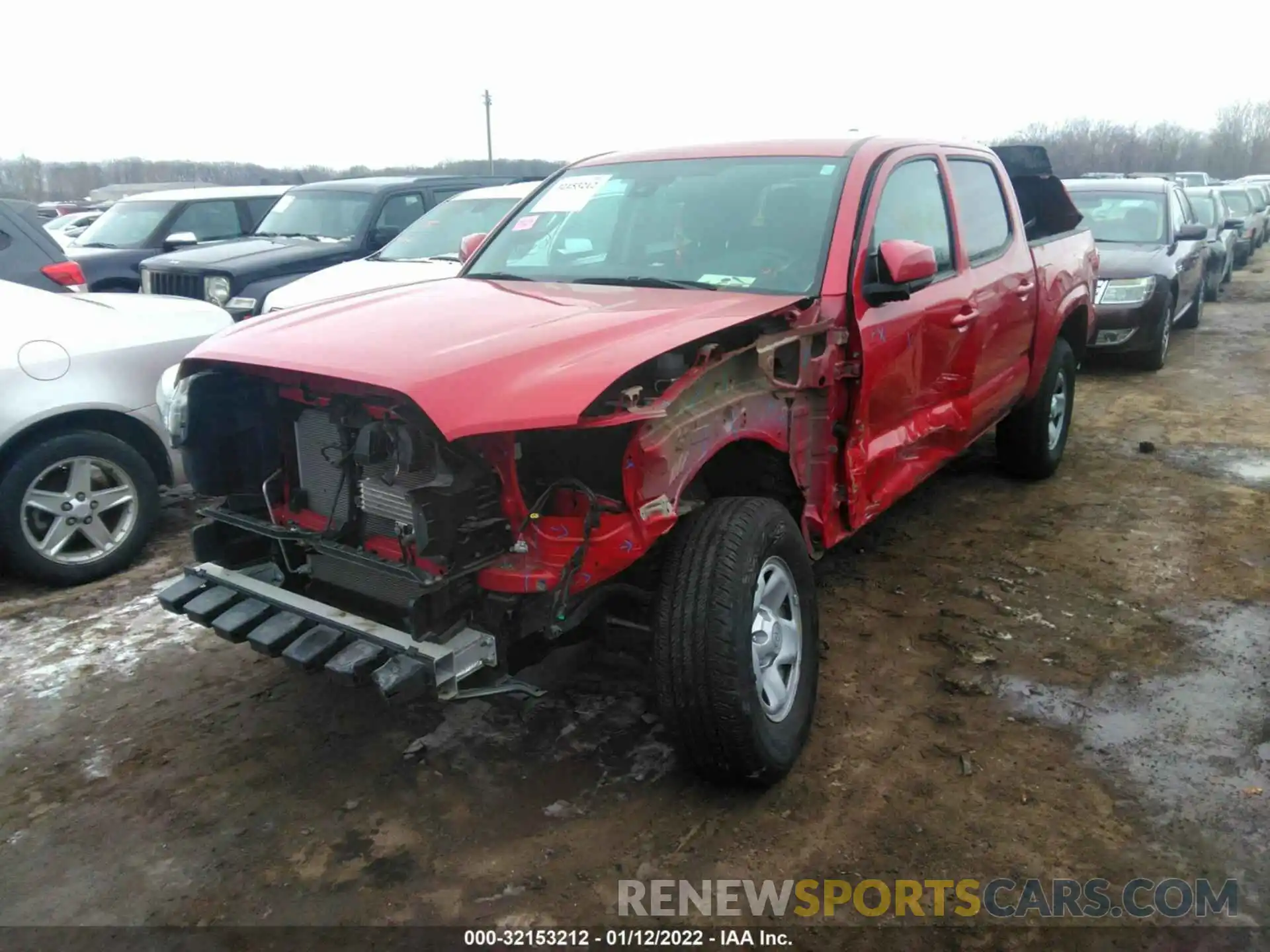 2 Photograph of a damaged car 3TMCZ5AN4LM321776 TOYOTA TACOMA 4WD 2020