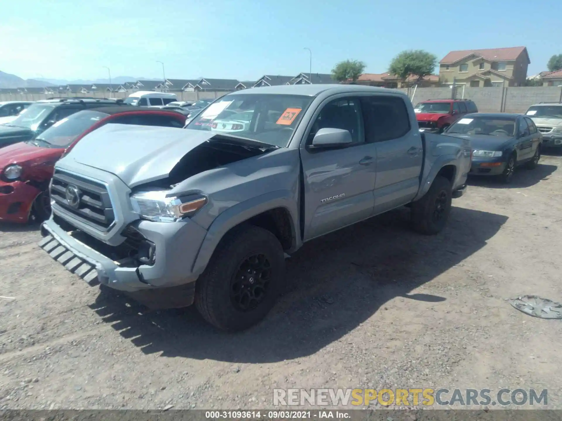 2 Photograph of a damaged car 3TMCZ5AN4LM321793 TOYOTA TACOMA 4WD 2020