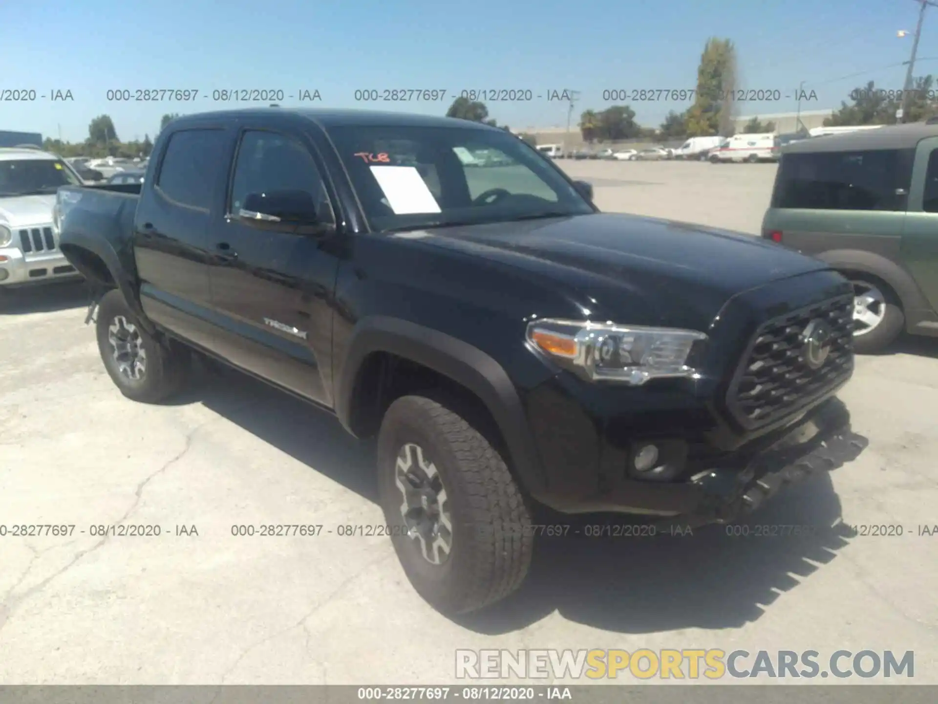 1 Photograph of a damaged car 3TMCZ5AN4LM322233 TOYOTA TACOMA 4WD 2020