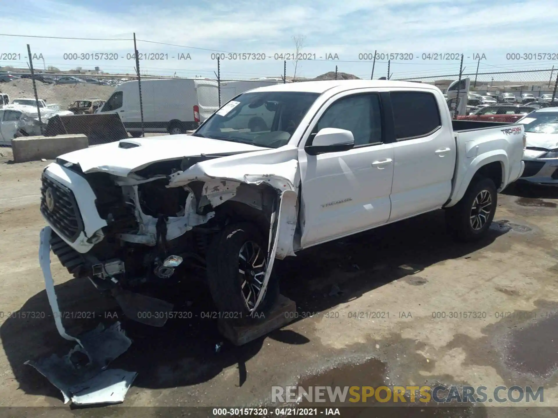 2 Photograph of a damaged car 3TMCZ5AN4LM329151 TOYOTA TACOMA 4WD 2020