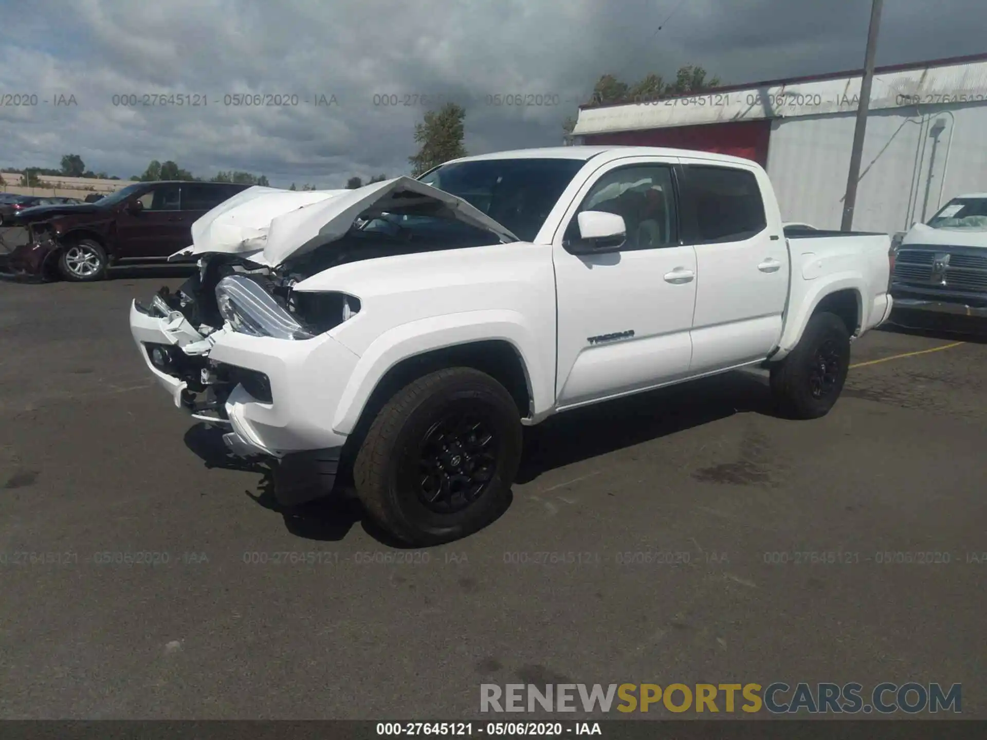 2 Photograph of a damaged car 3TMCZ5AN4LM339596 TOYOTA TACOMA 4WD 2020