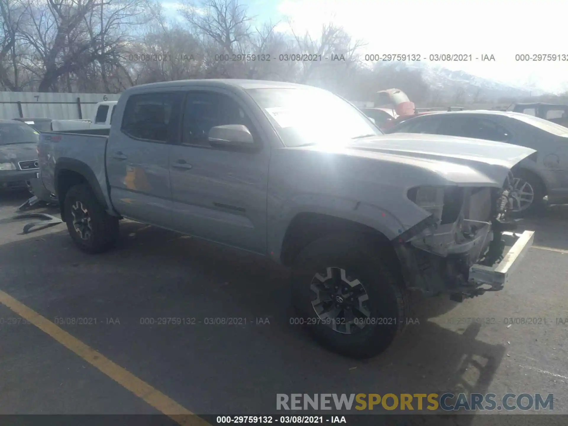 1 Photograph of a damaged car 3TMCZ5AN4LM342563 TOYOTA TACOMA 4WD 2020