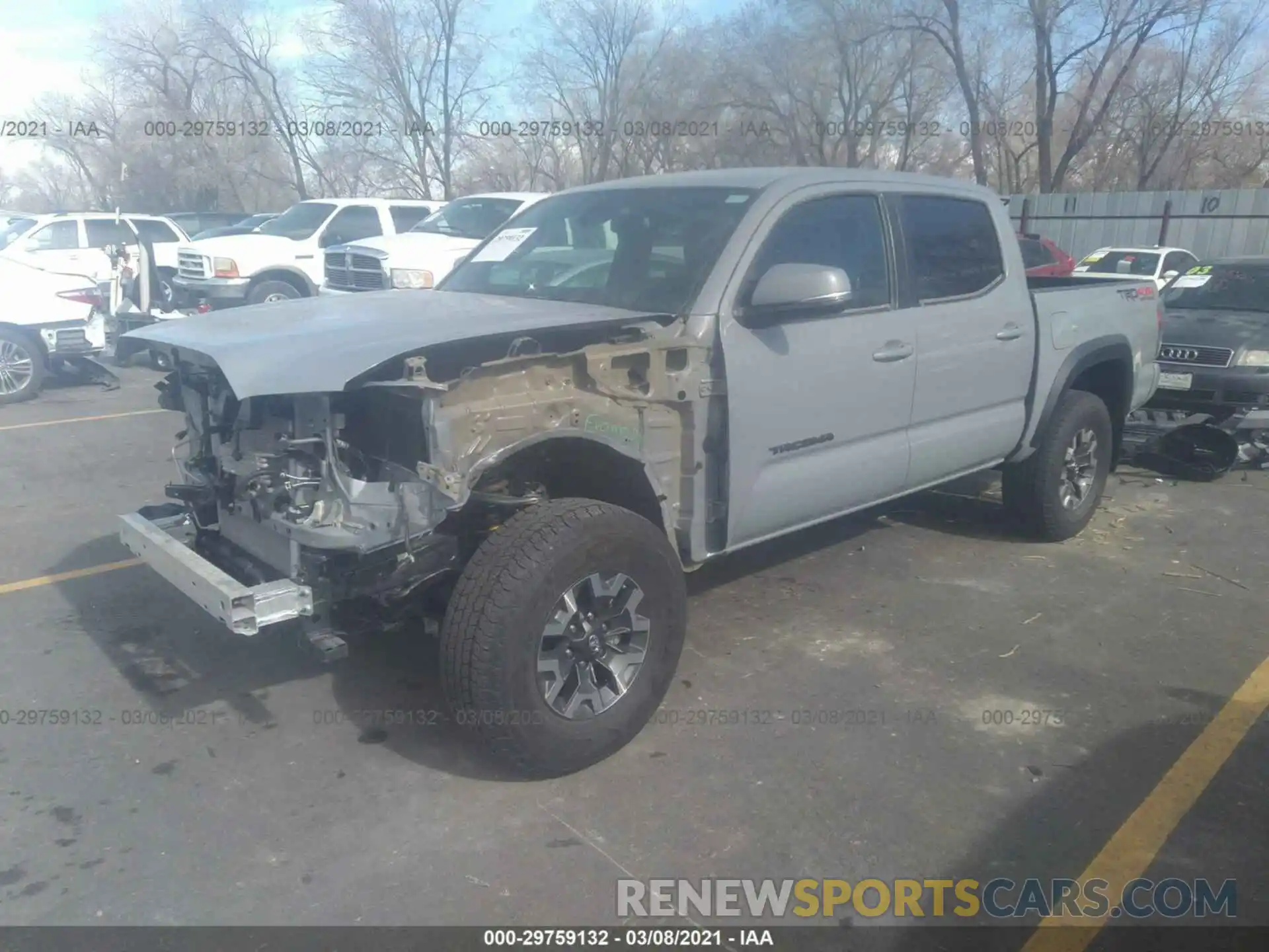 2 Photograph of a damaged car 3TMCZ5AN4LM342563 TOYOTA TACOMA 4WD 2020