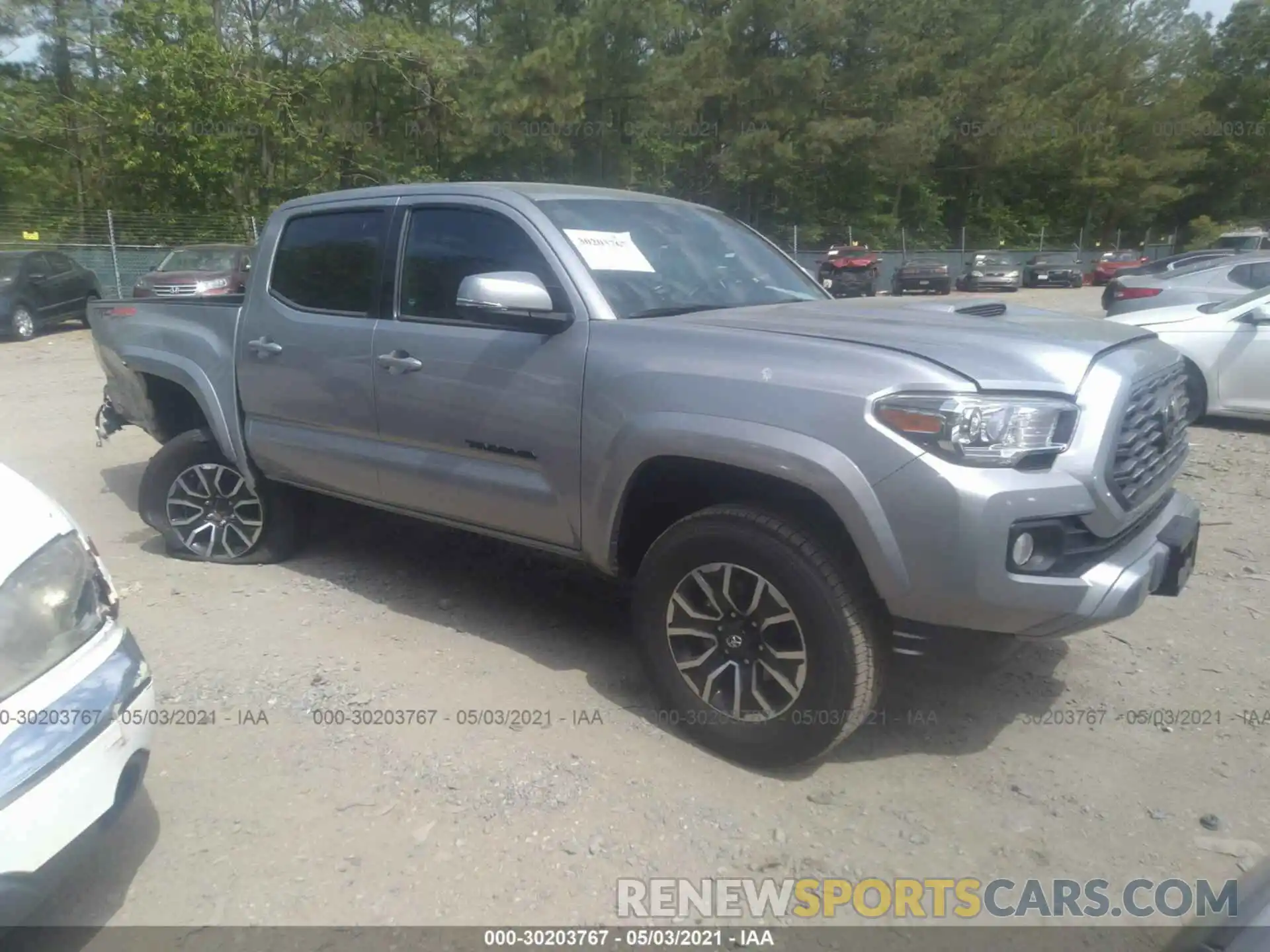 1 Photograph of a damaged car 3TMCZ5AN4LM347715 TOYOTA TACOMA 4WD 2020