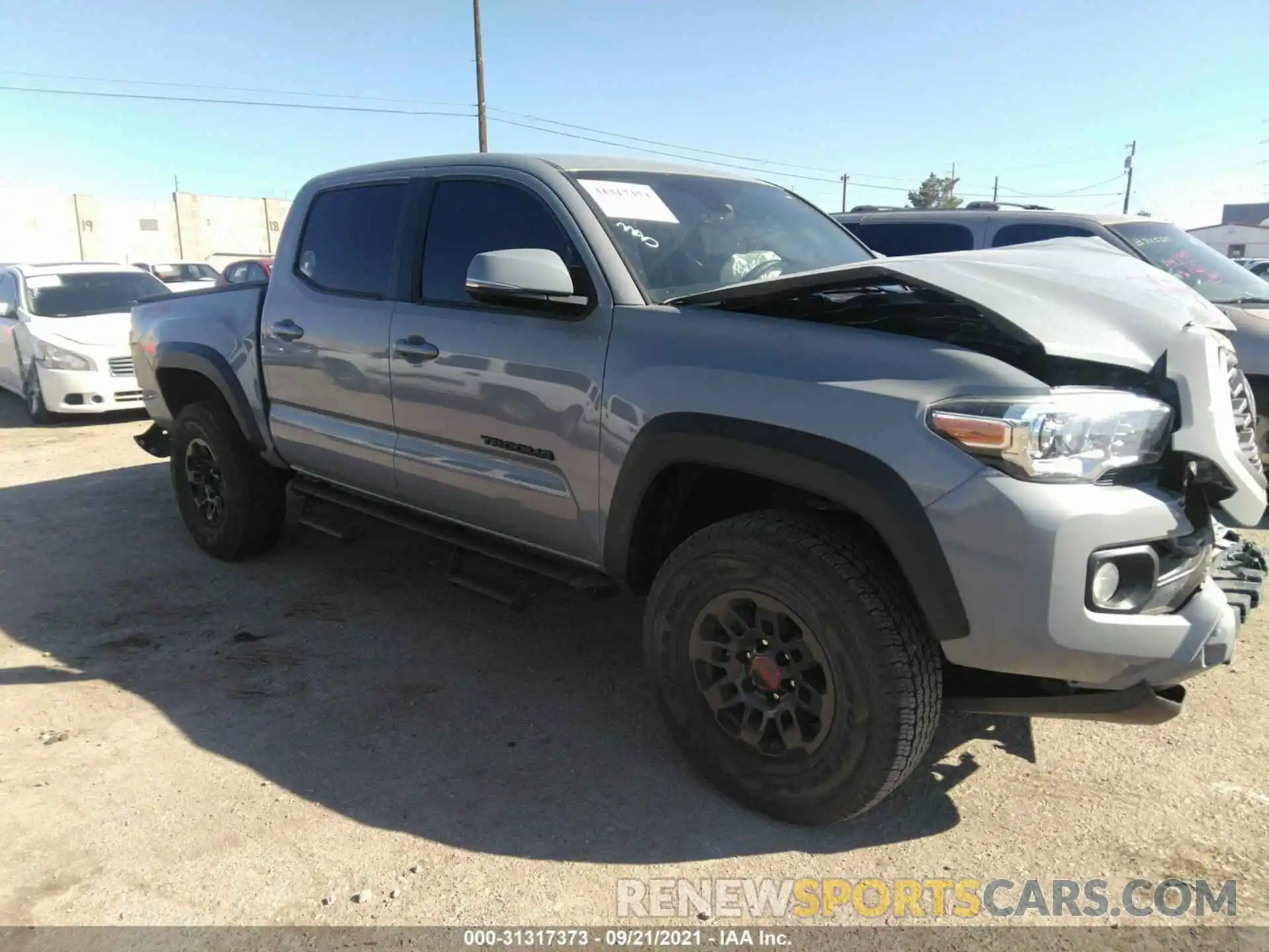 1 Photograph of a damaged car 3TMCZ5AN4LM353420 TOYOTA TACOMA 4WD 2020