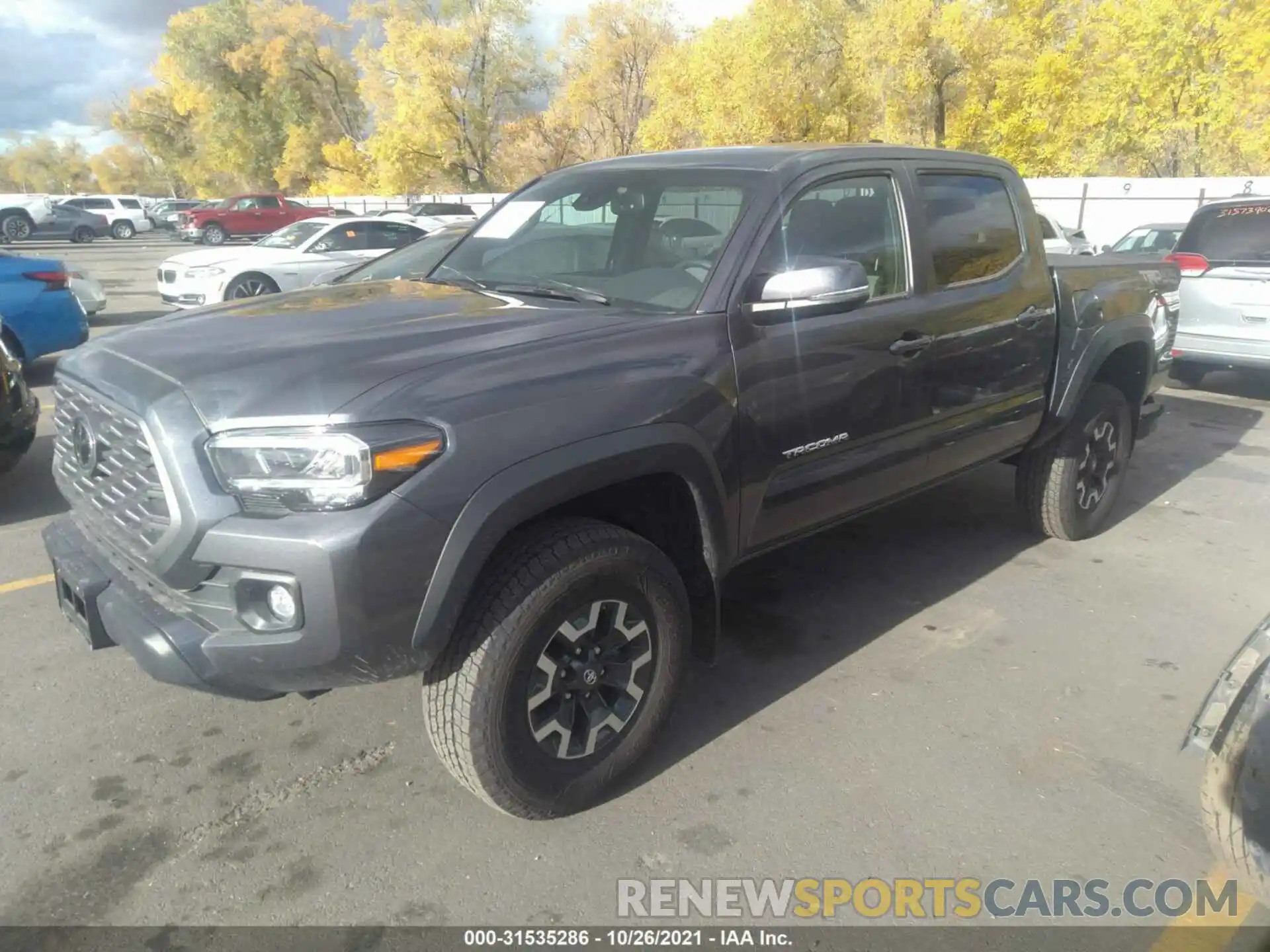 2 Photograph of a damaged car 3TMCZ5AN4LM354034 TOYOTA TACOMA 4WD 2020