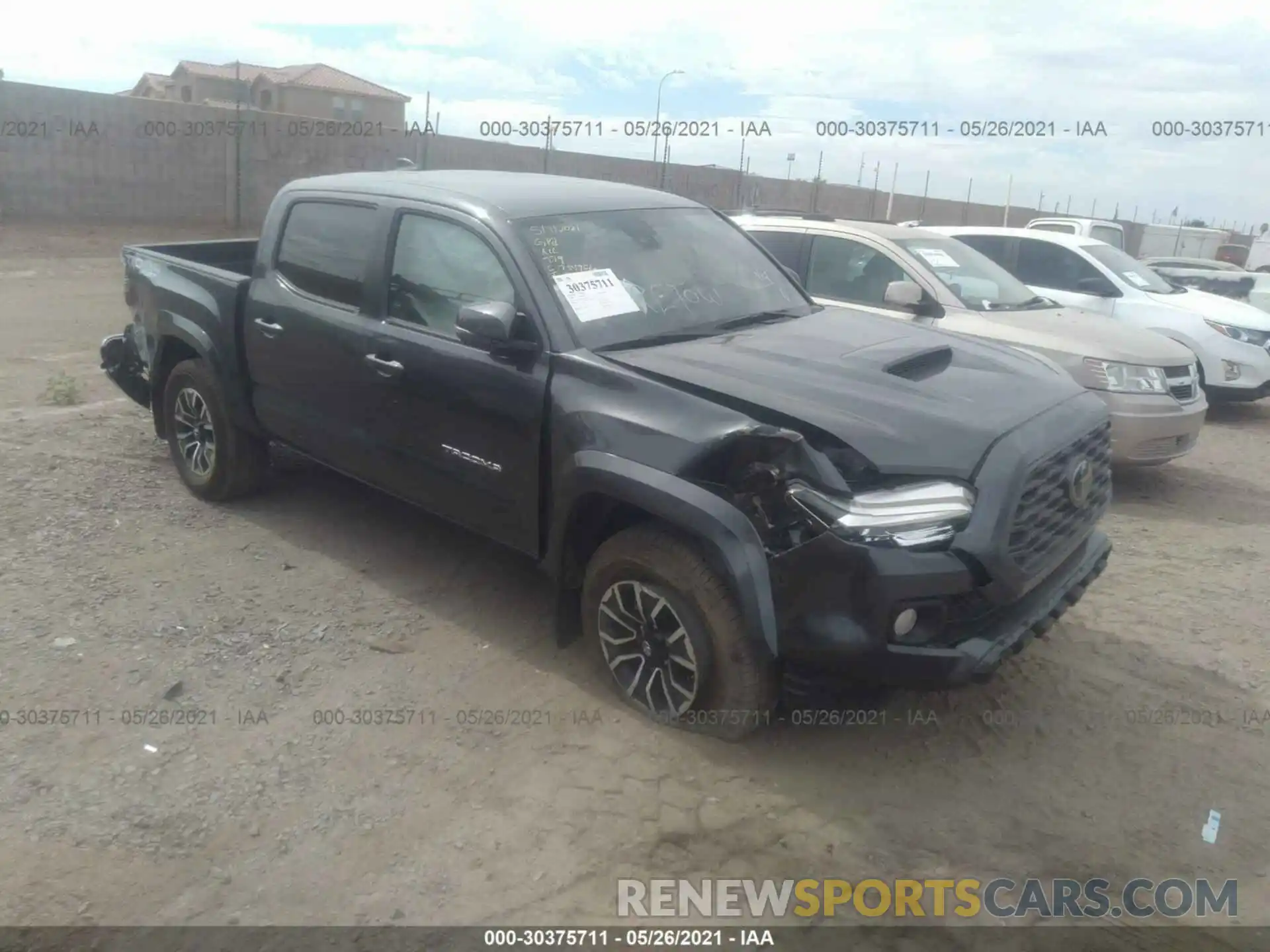 1 Photograph of a damaged car 3TMCZ5AN4LM358083 TOYOTA TACOMA 4WD 2020