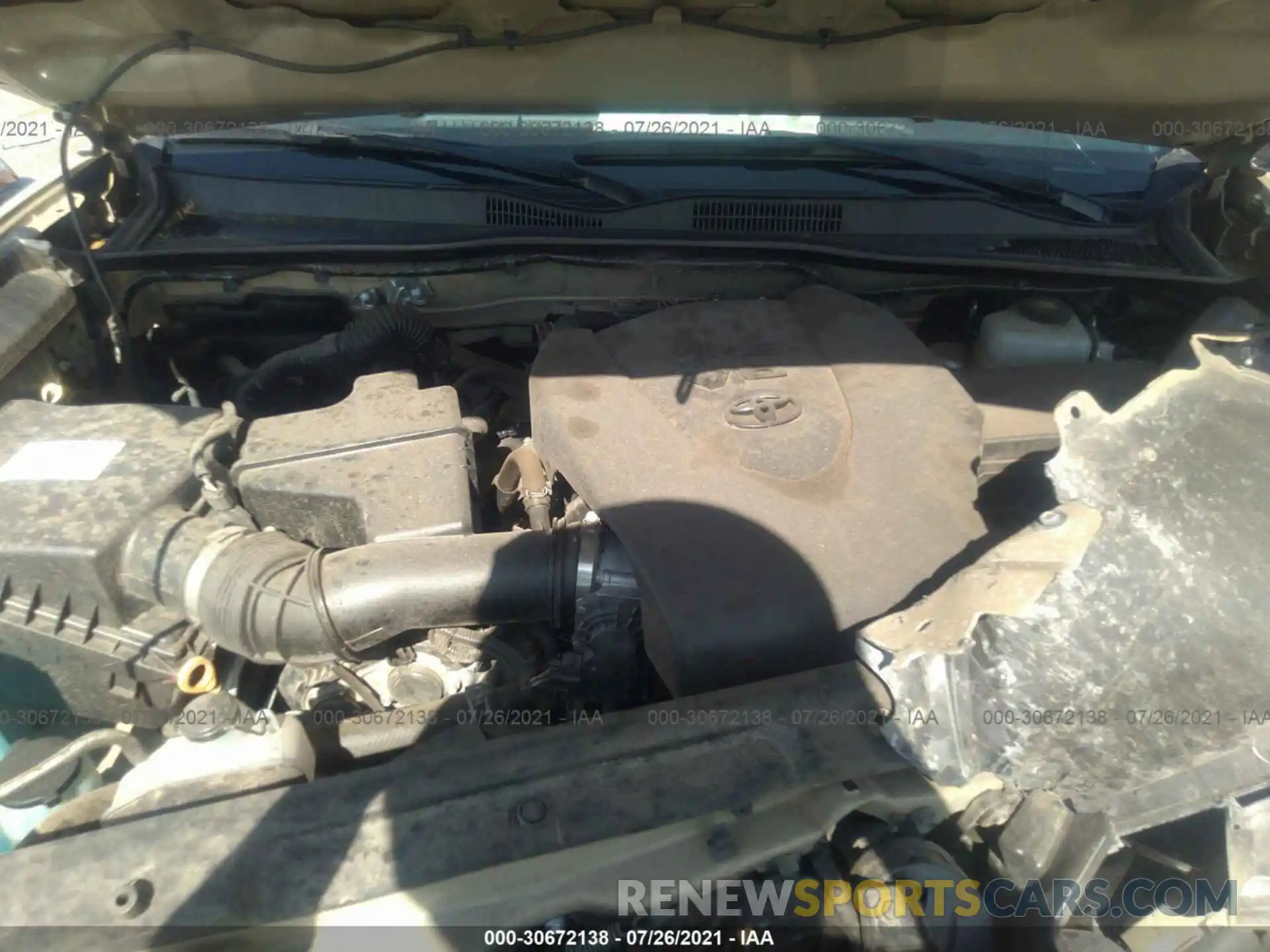 10 Photograph of a damaged car 3TMCZ5AN4LM359041 TOYOTA TACOMA 4WD 2020